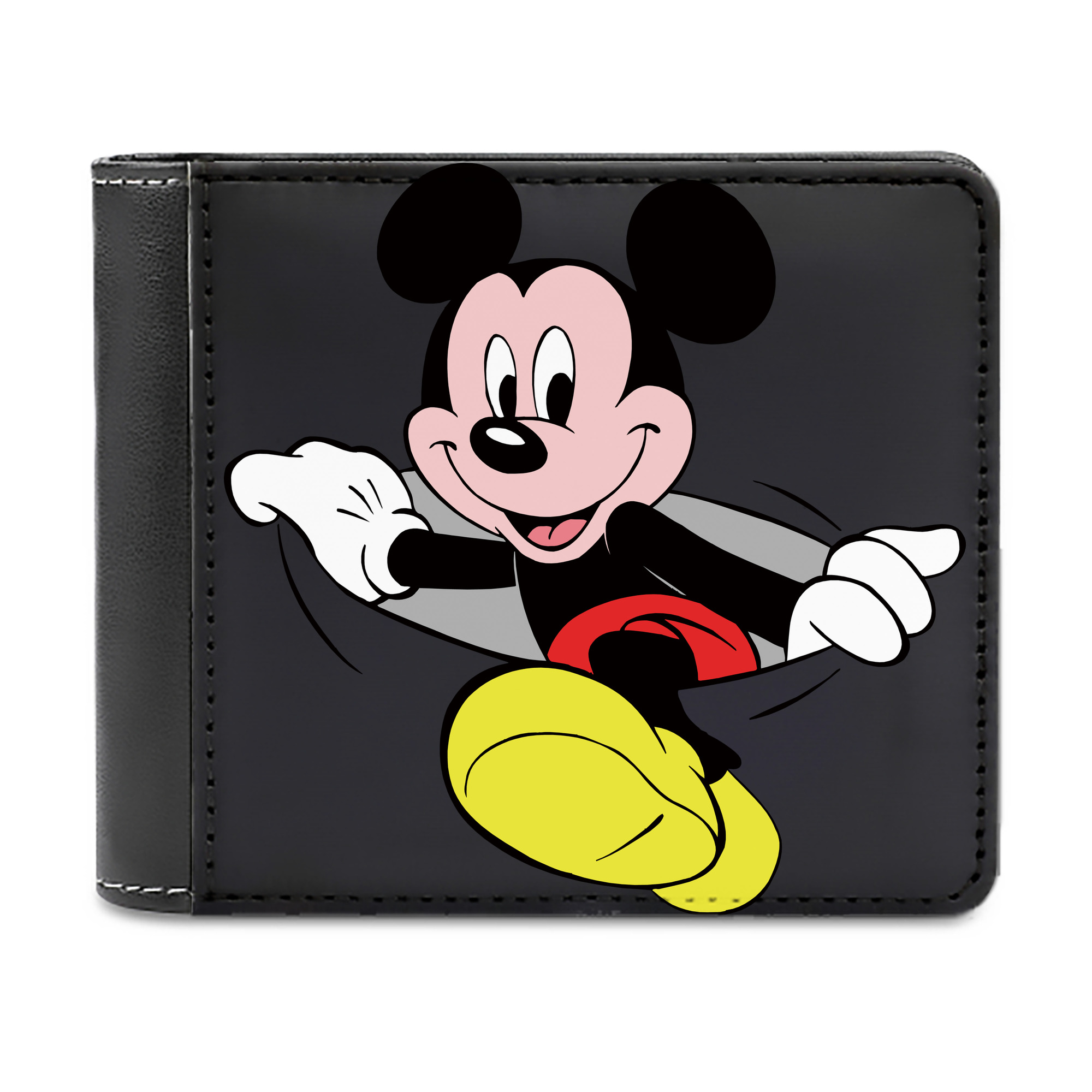 （画像用） ミッキーマウス Mickey Mouse 二つ折り革財布