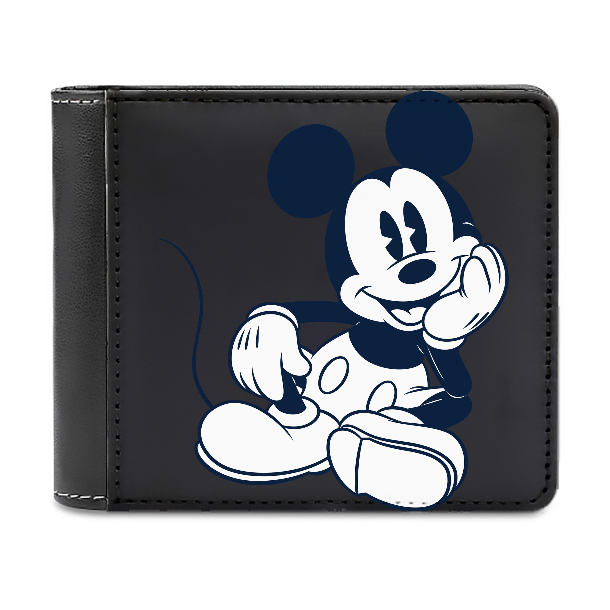 （画像用） ミッキーマウス Mickey Mouse 二つ折り革財布