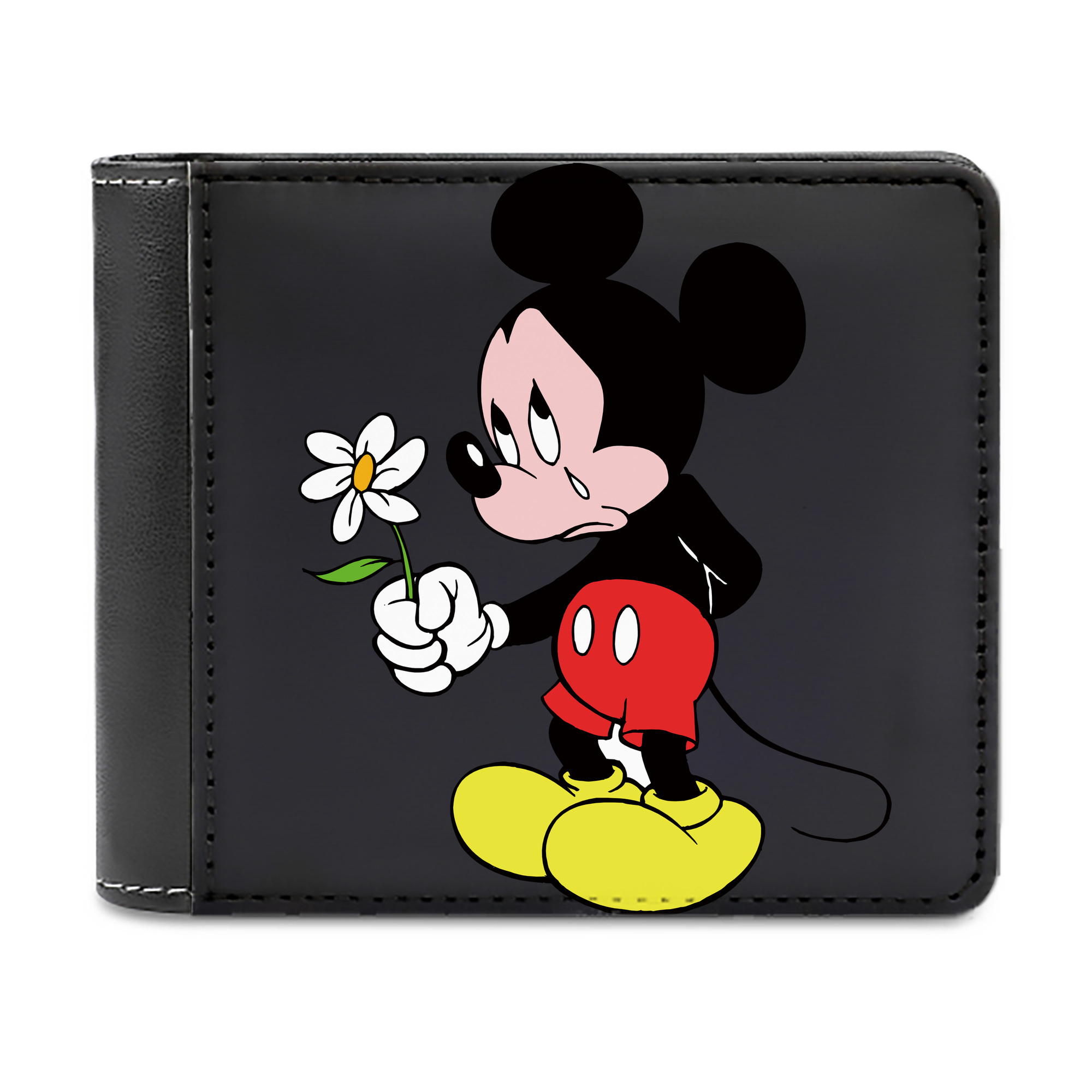 （画像用） ミッキーマウス Mickey Mouse 二つ折り革財布