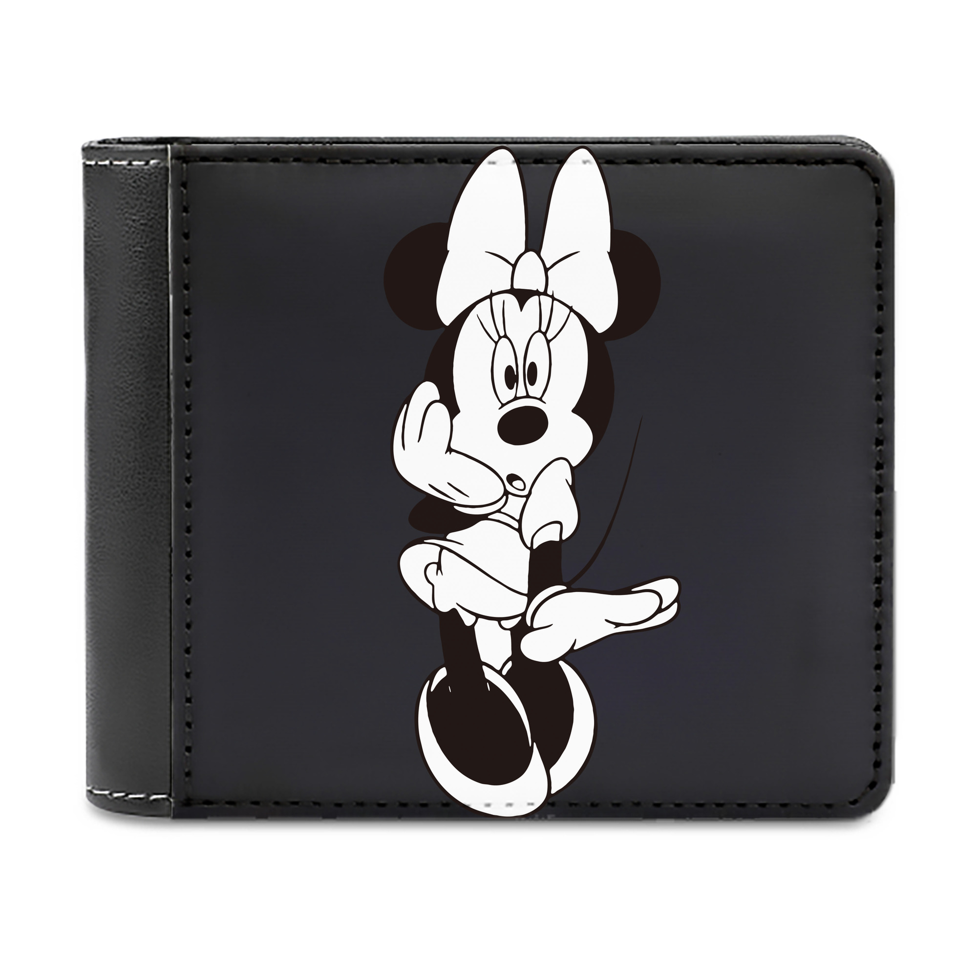 （画像用） ミッキーマウス Mickey Mouse 二つ折り革財布