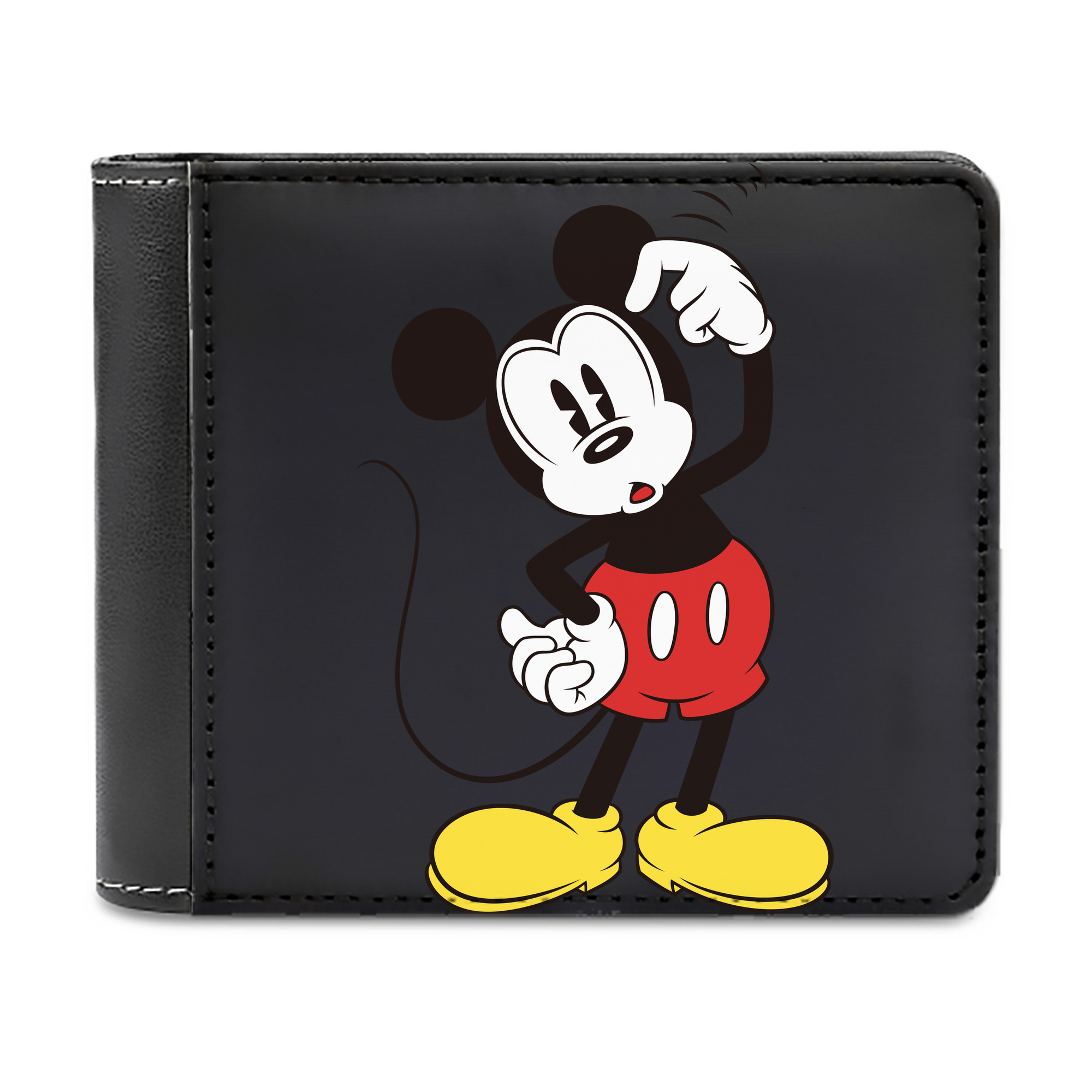 （画像用） ミッキーマウス Mickey Mouse 二つ折り革財布