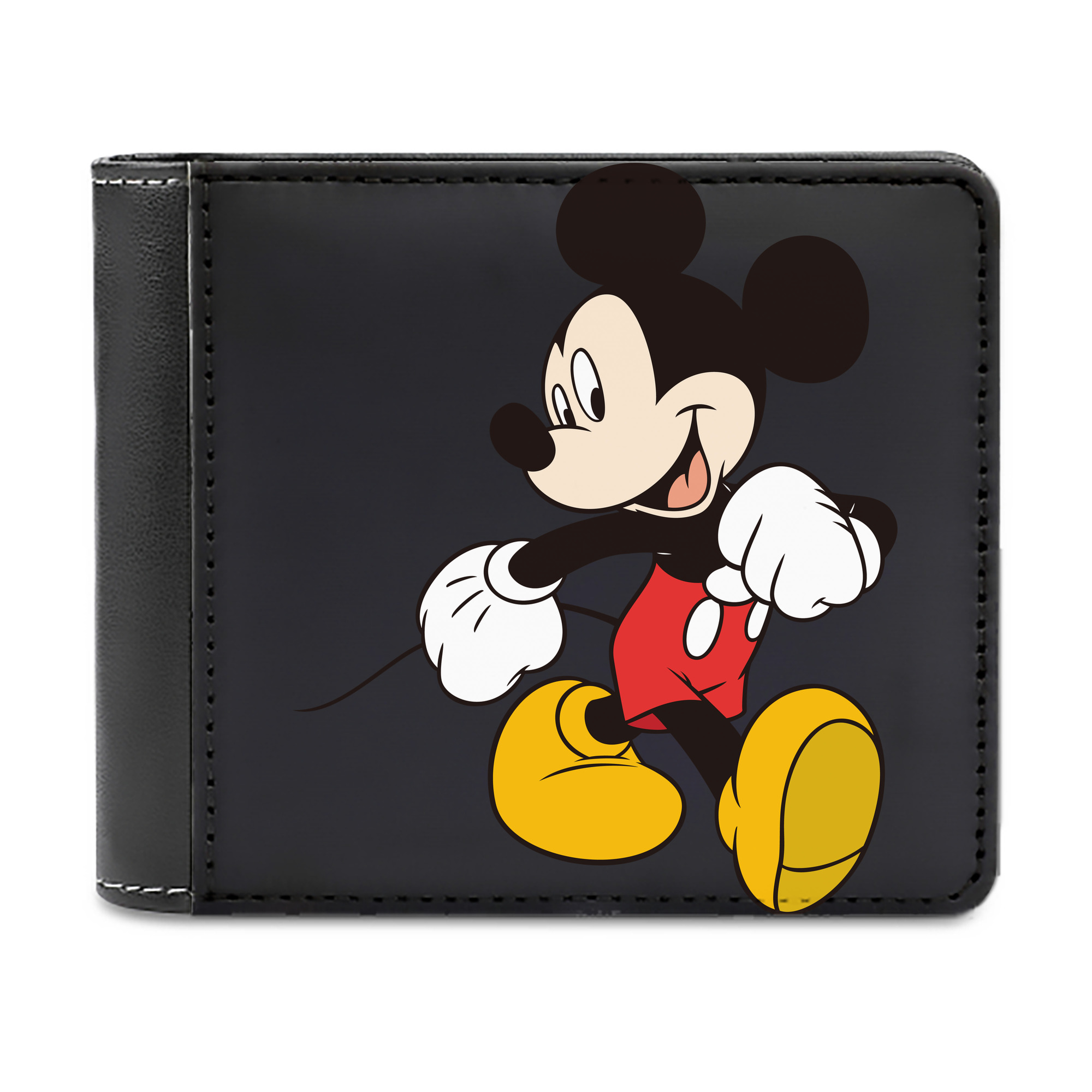 （画像用） ミッキーマウス Mickey Mouse 二つ折り革財布