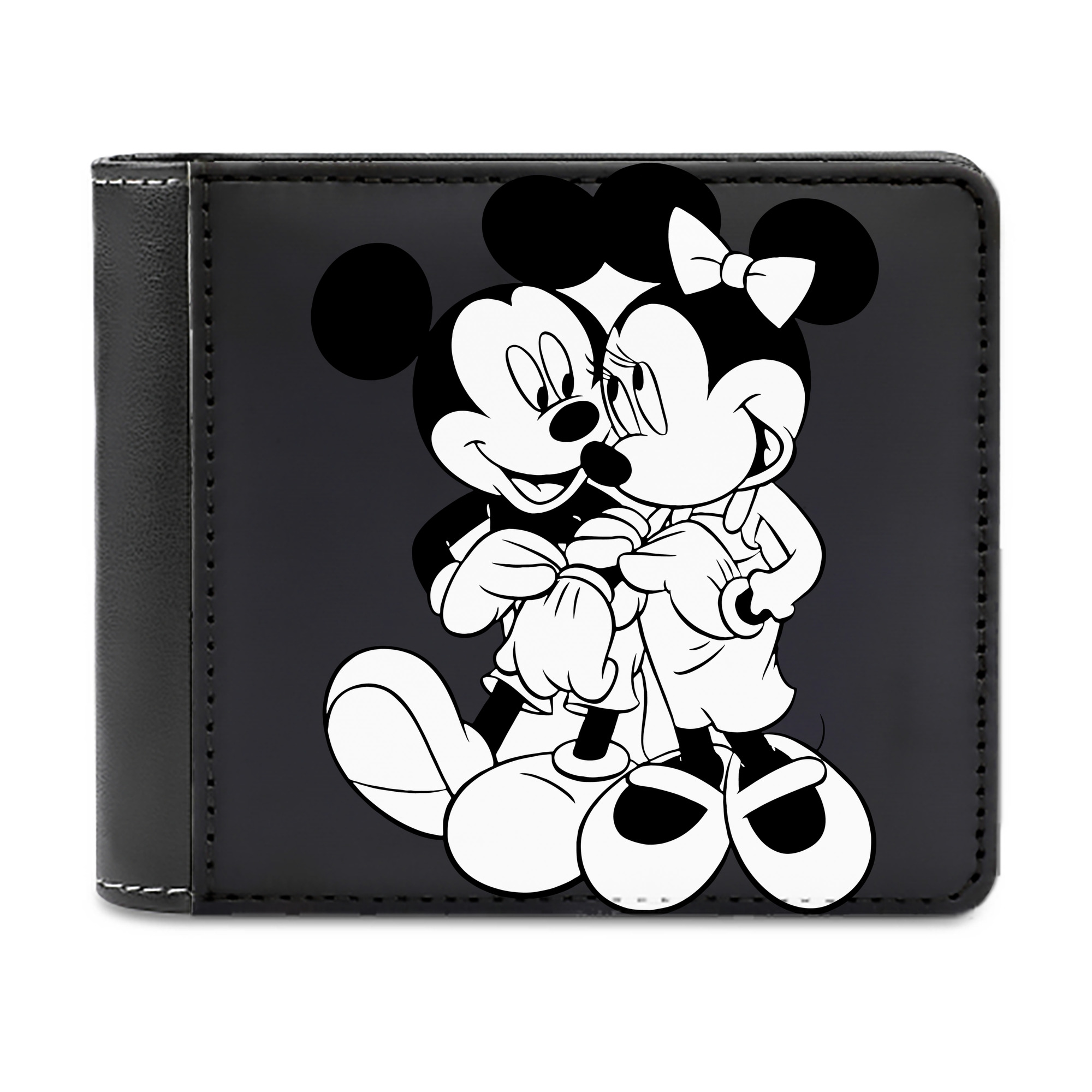 （画像用） ミッキーマウス Mickey Mouse 二つ折り革財布