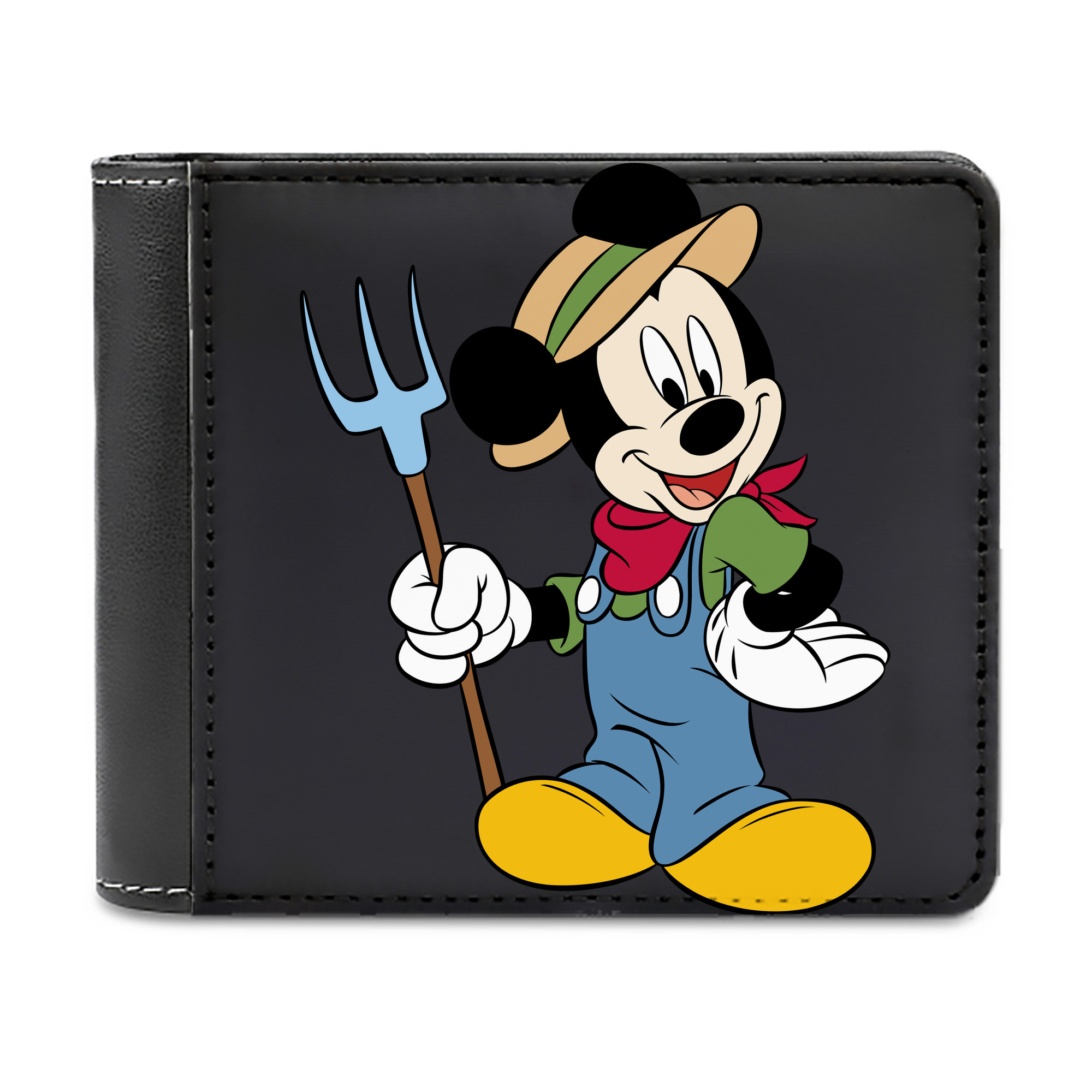 （画像用） ミッキーマウス Mickey Mouse 二つ折り革財布