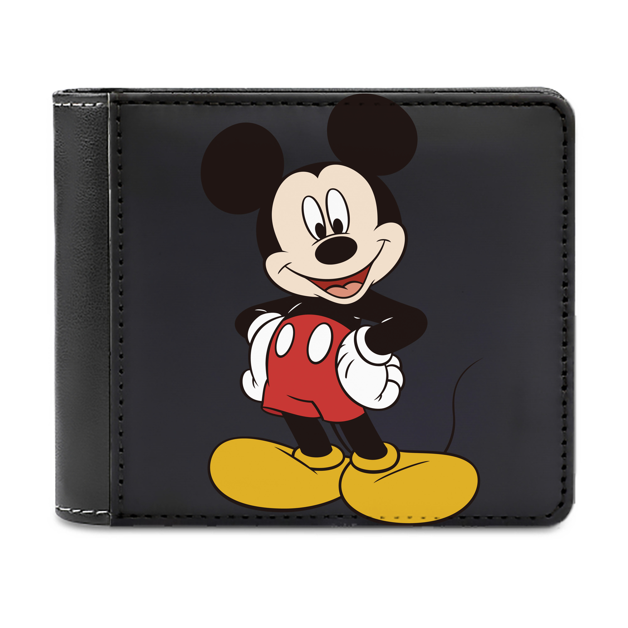 （画像用） ミッキーマウス Mickey Mouse 二つ折り革財布