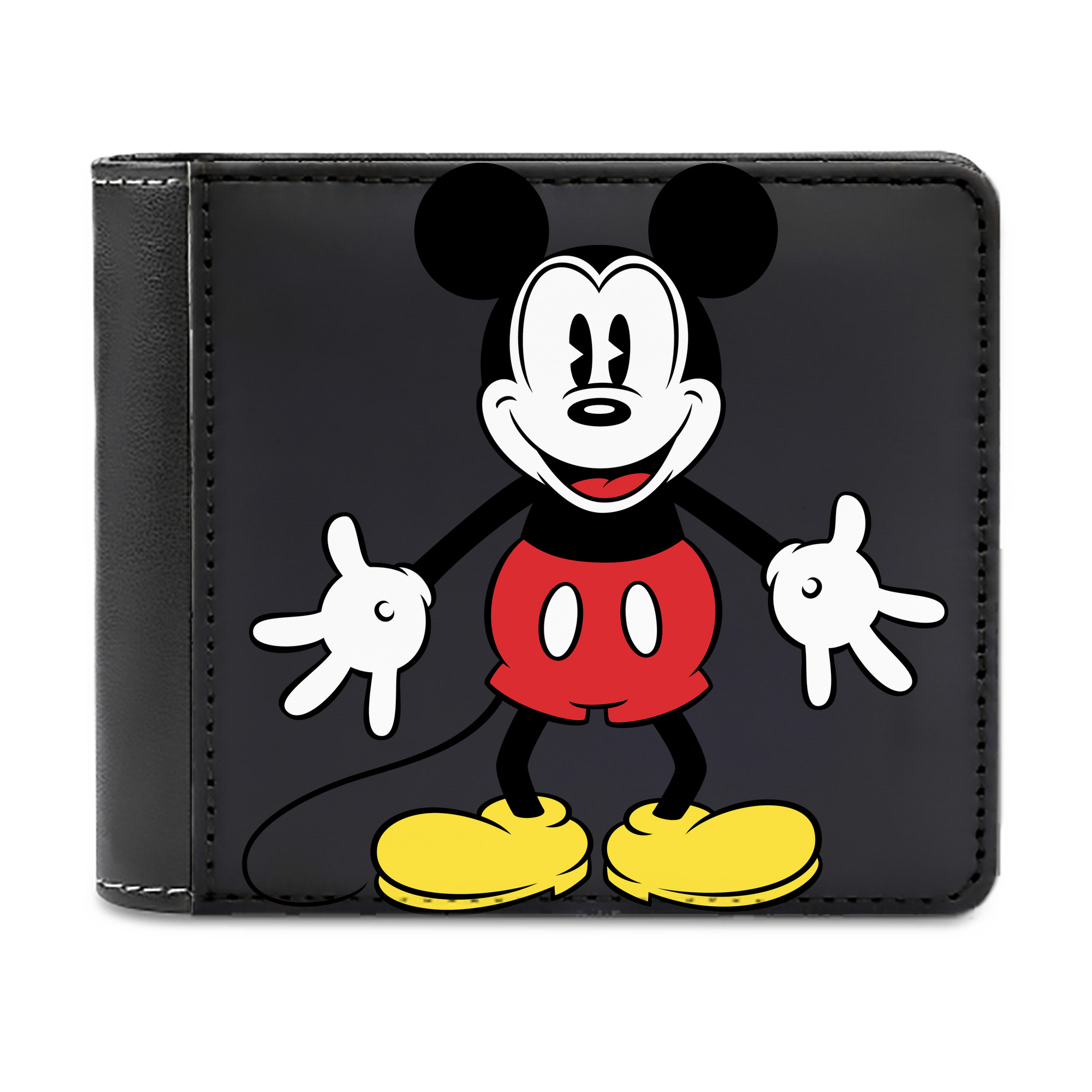 （画像用） ミッキーマウス Mickey Mouse 二つ折り革財布
