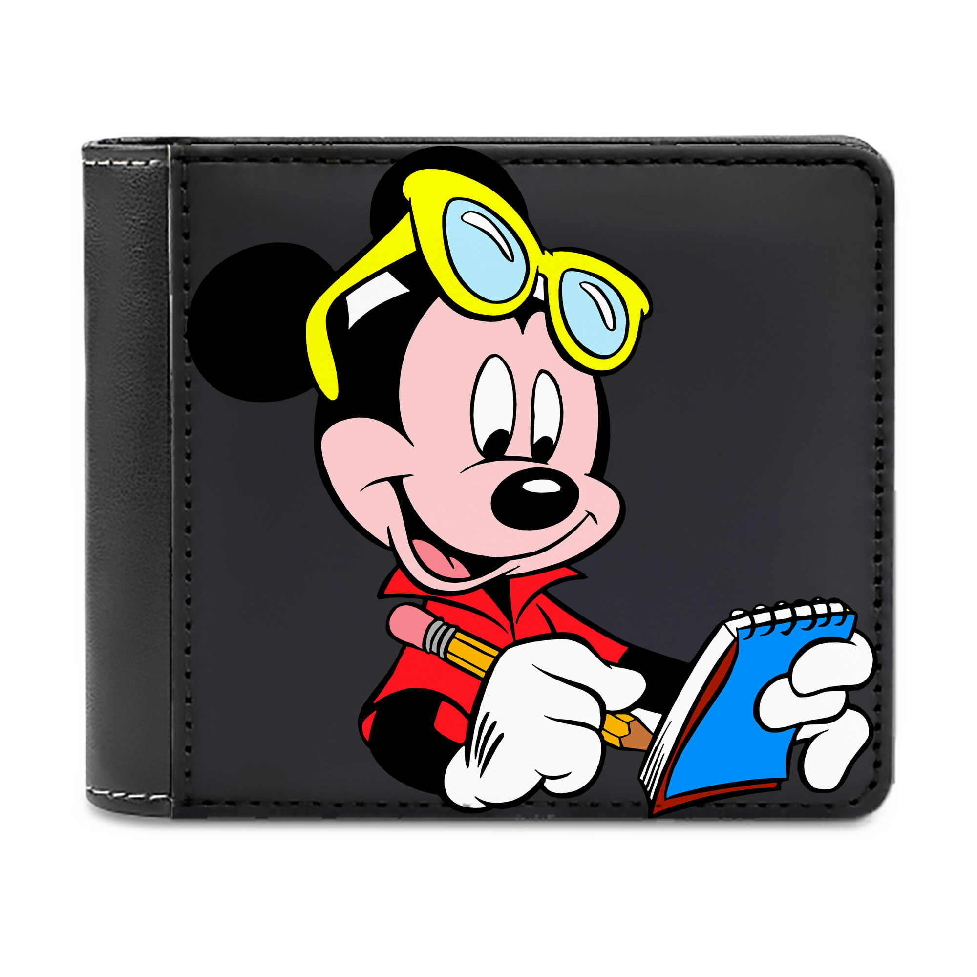 （画像用） ミッキーマウス Mickey Mouse 二つ折り革財布