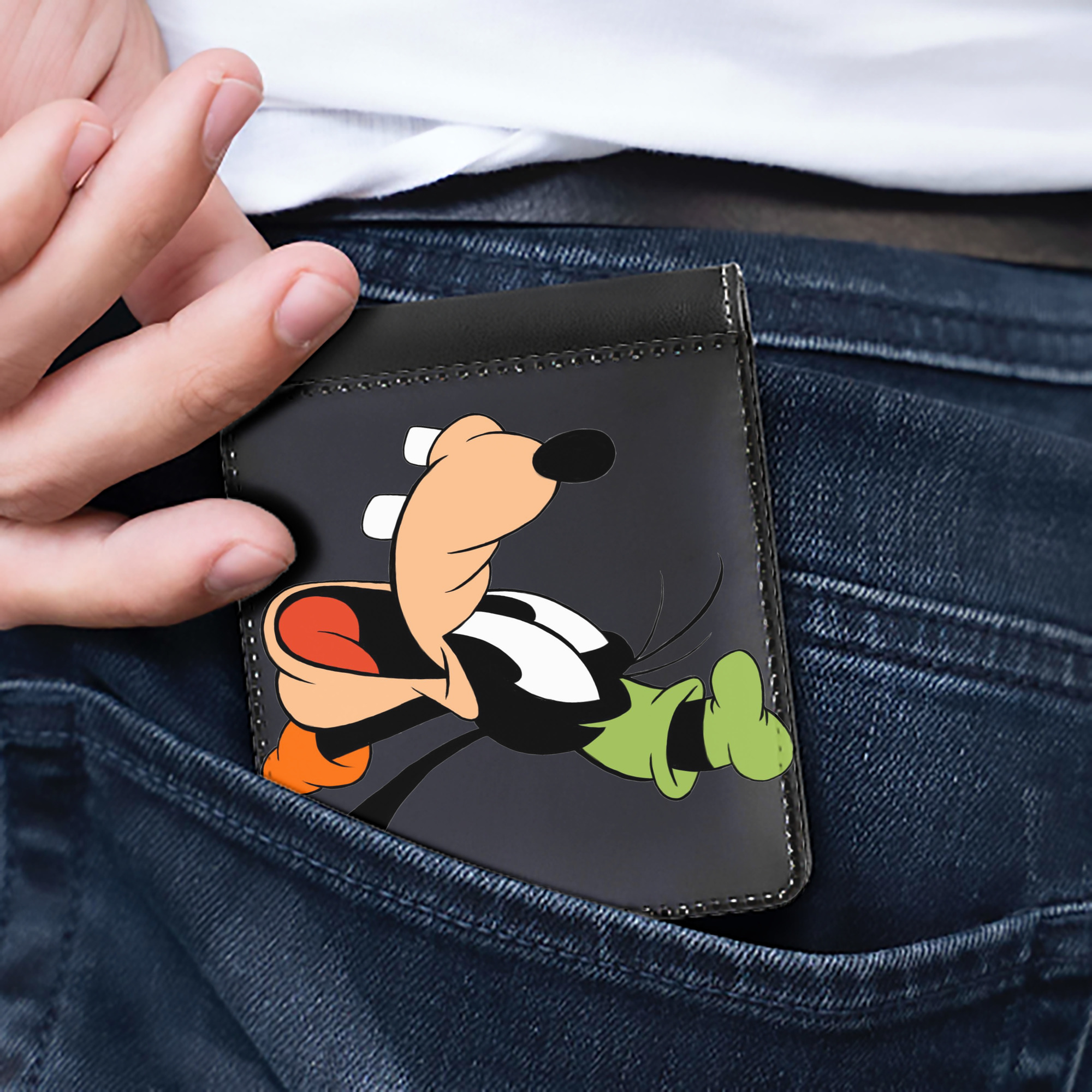 （画像用） ミッキーマウス Mickey Mouse 二つ折り革財布