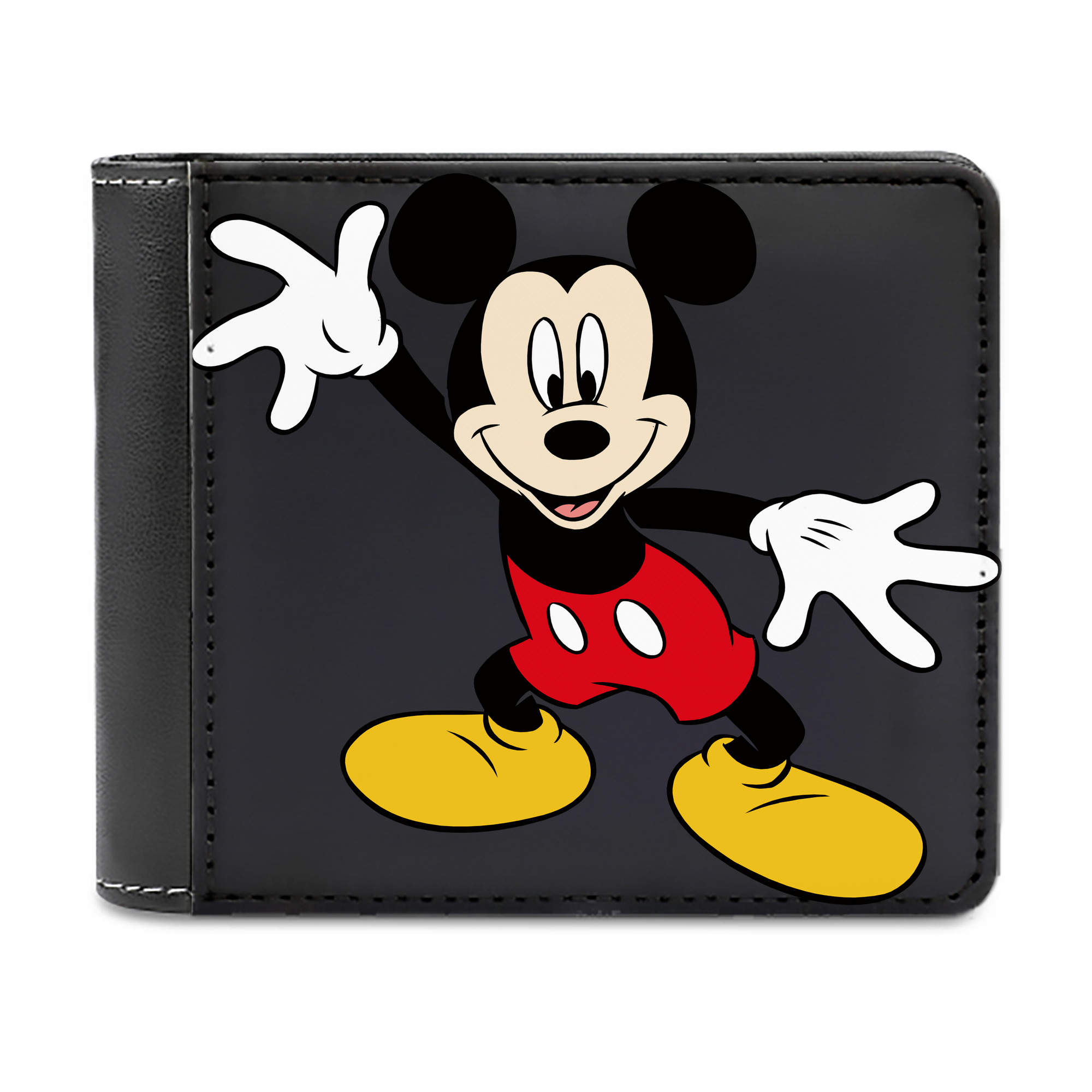 （画像用） ミッキーマウス Mickey Mouse 二つ折り革財布