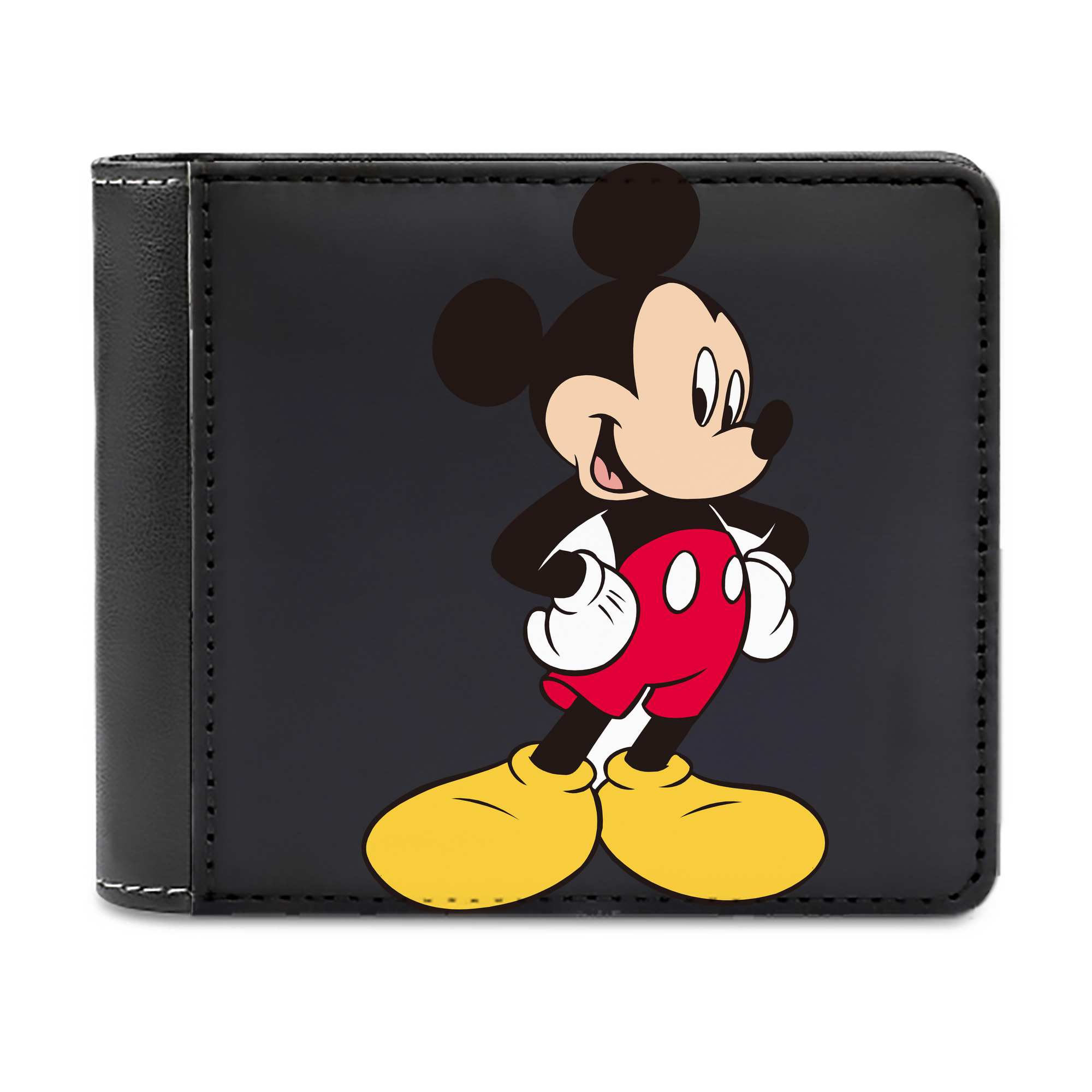 （画像用） ミッキーマウス Mickey Mouse 二つ折り革財布