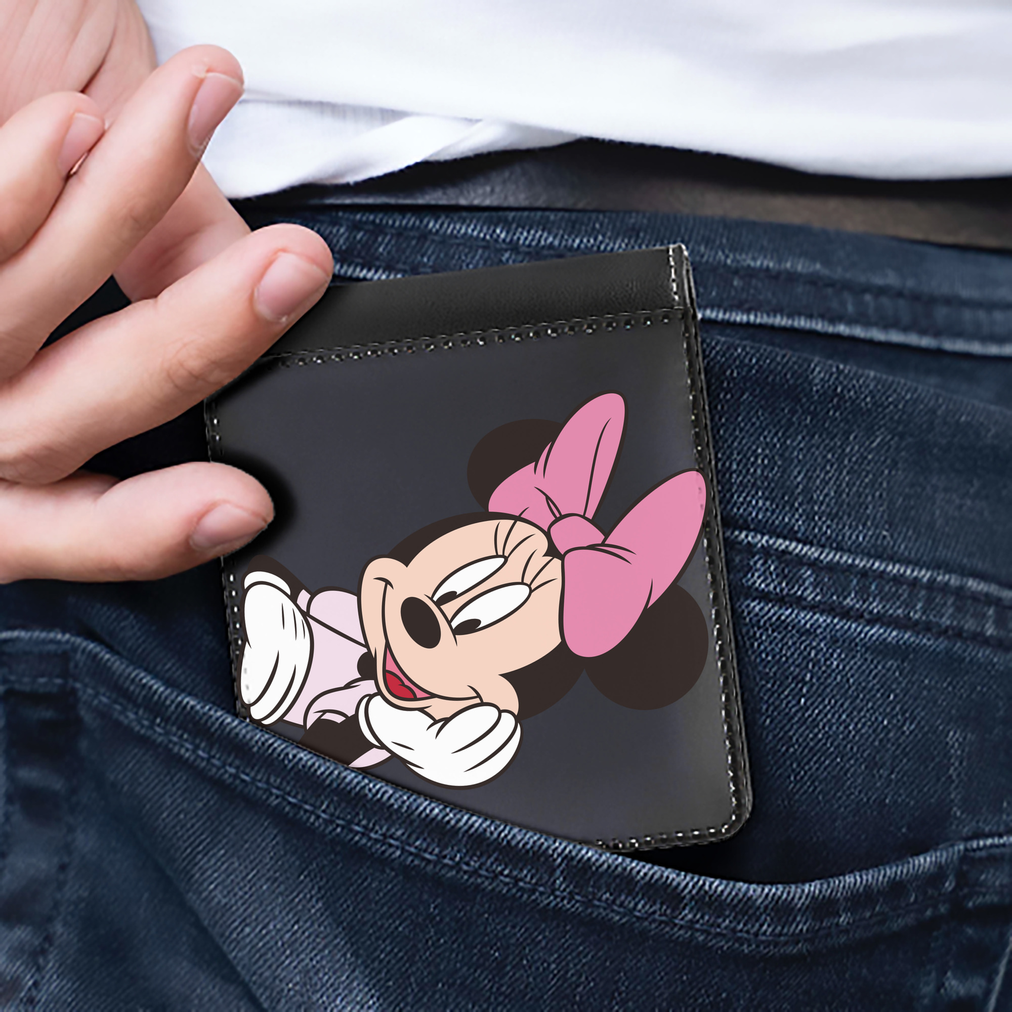 （画像用） ミッキーマウス Mickey Mouse 二つ折り革財布