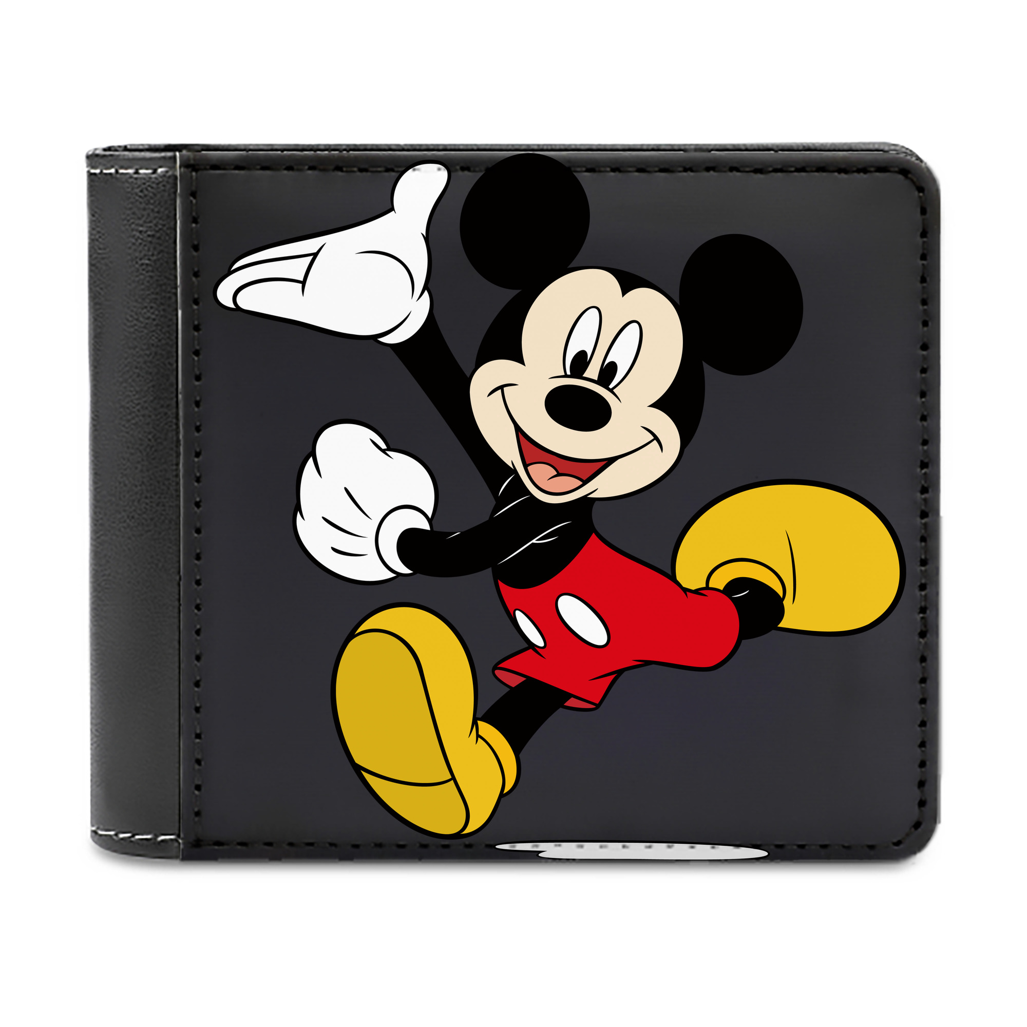 （画像用） ミッキーマウス Mickey Mouse 二つ折り革財布