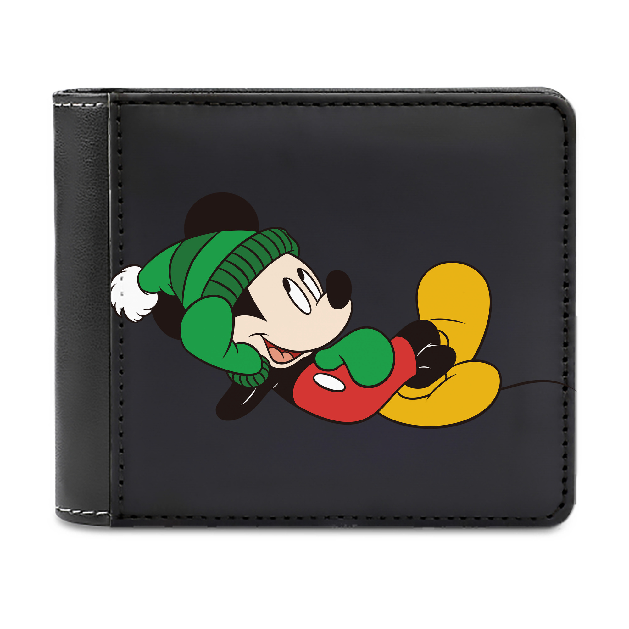 （画像用） ミッキーマウス Mickey Mouse 二つ折り革財布