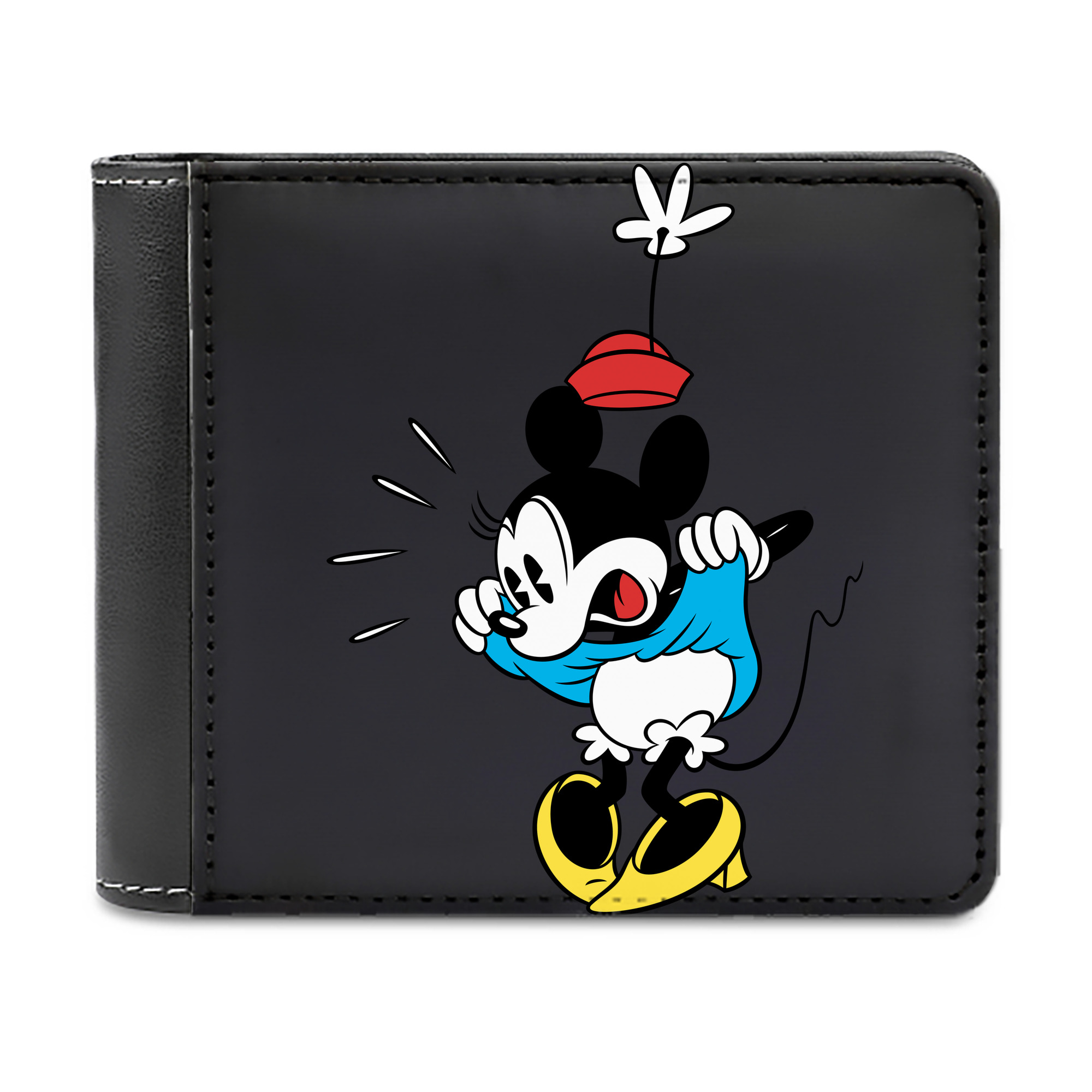 （画像用） ミッキーマウス Mickey Mouse 二つ折り革財布