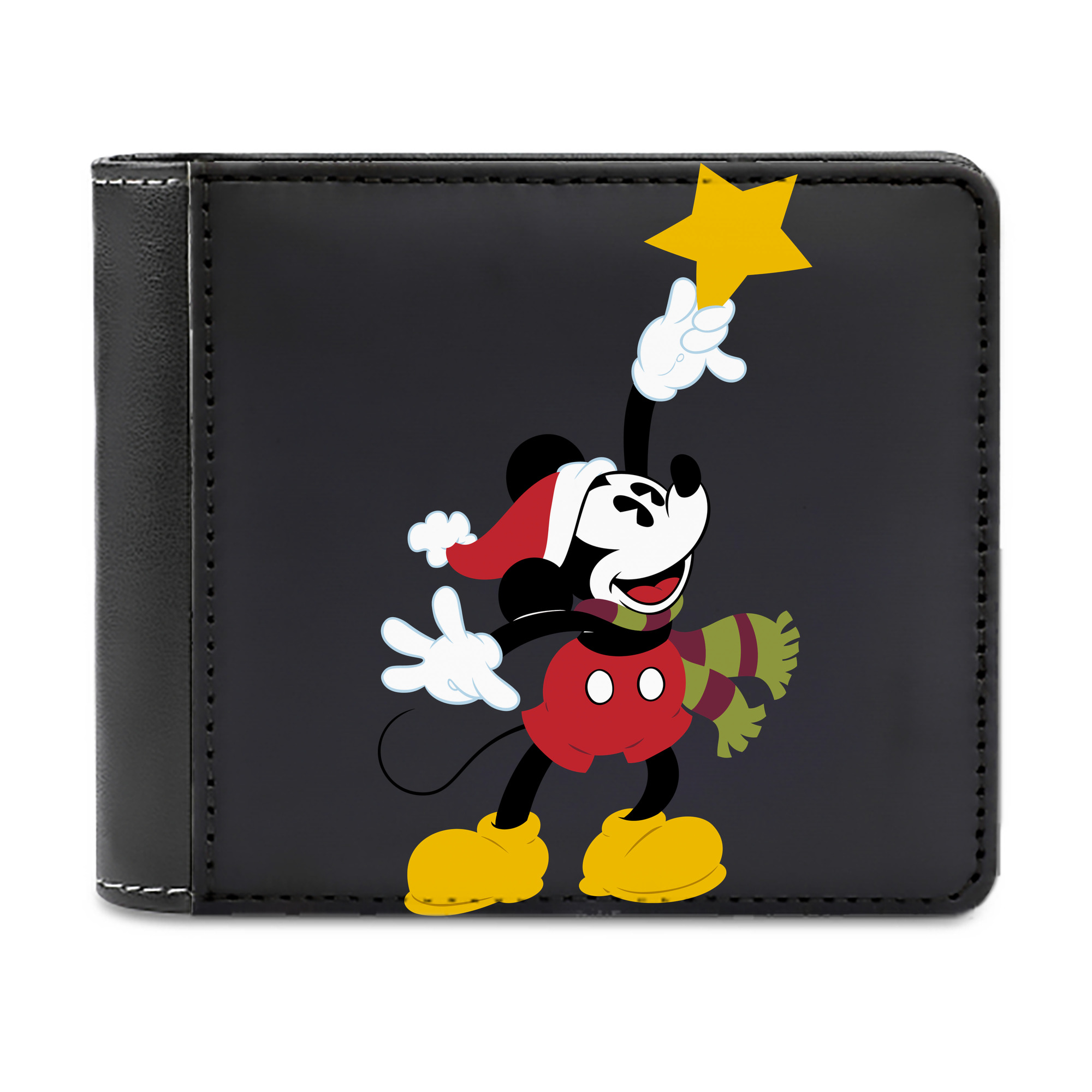 （画像用） ミッキーマウス Mickey Mouse 二つ折り革財布