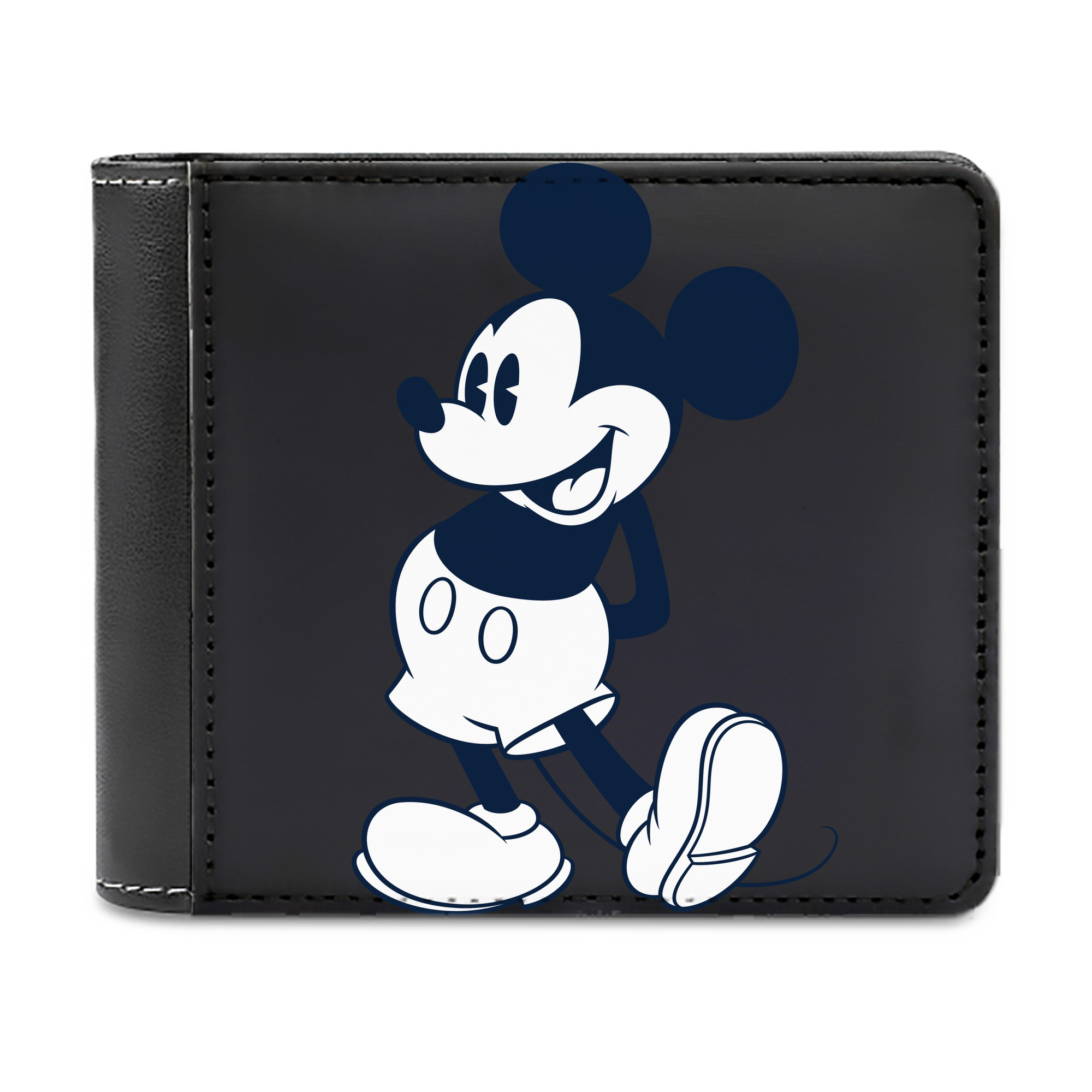 （画像用） ミッキーマウス Mickey Mouse 二つ折り革財布