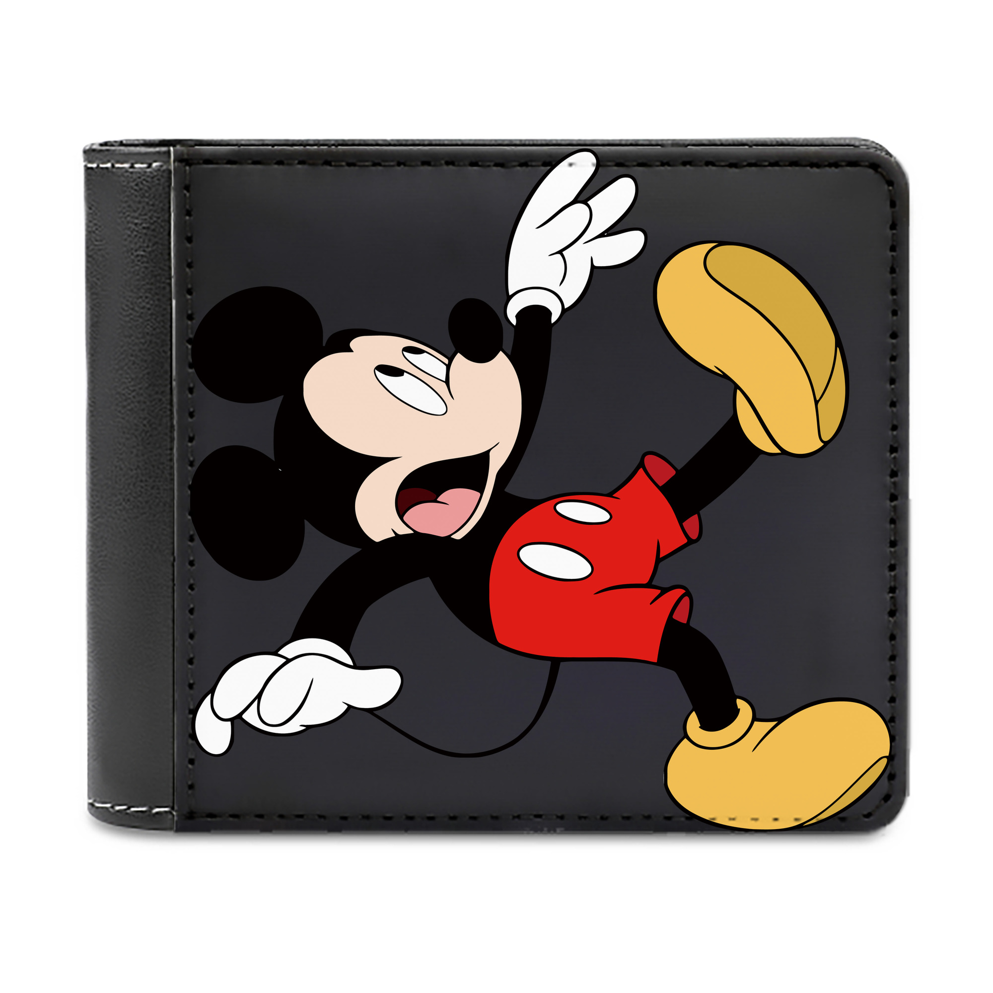（画像用） ミッキーマウス Mickey Mouse 二つ折り革財布