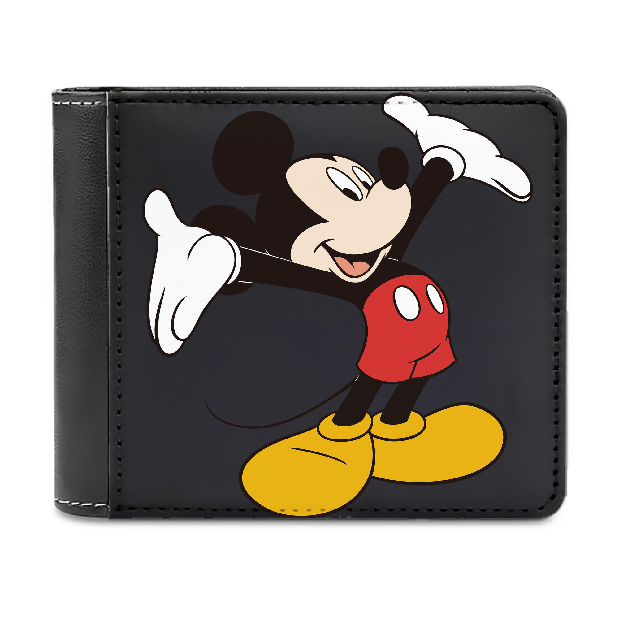 （画像用） ミッキーマウス Mickey Mouse 二つ折り革財布