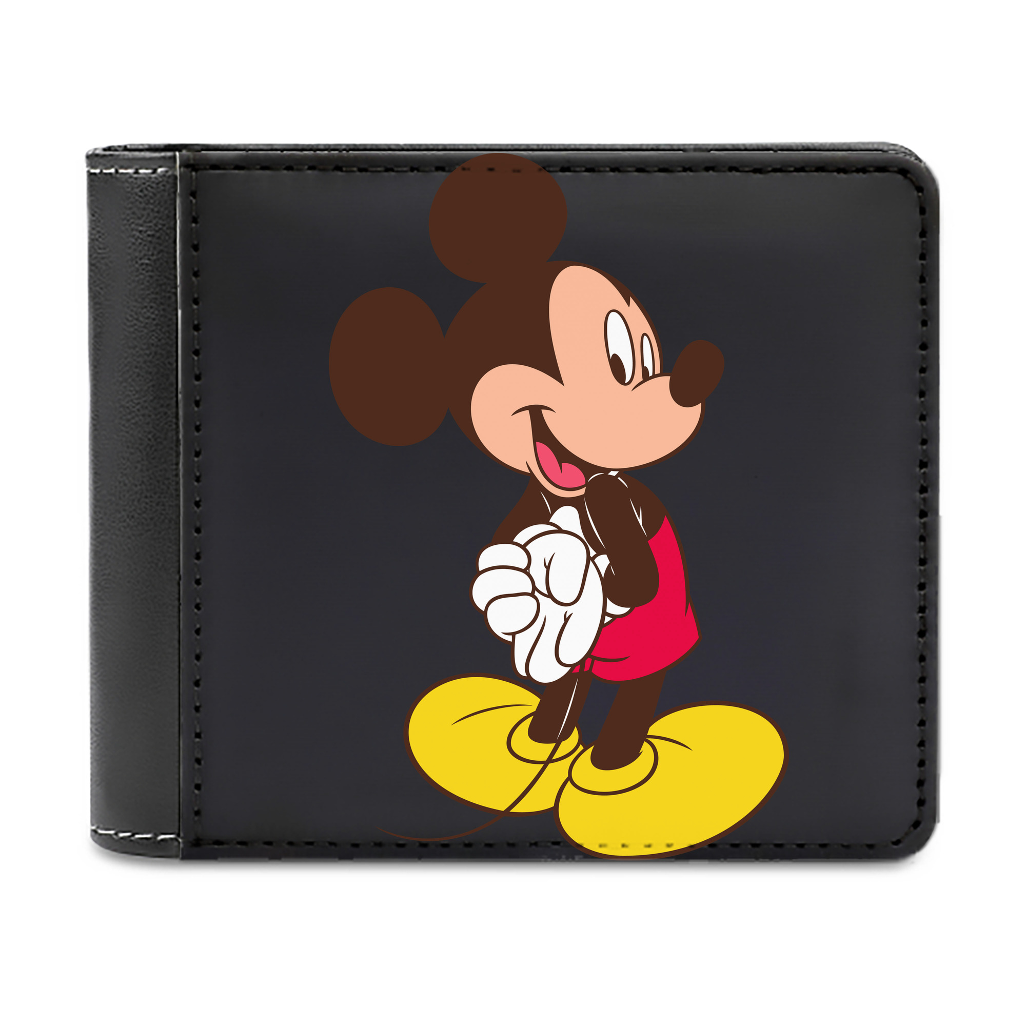 （画像用） ミッキーマウス Mickey Mouse 二つ折り革財布