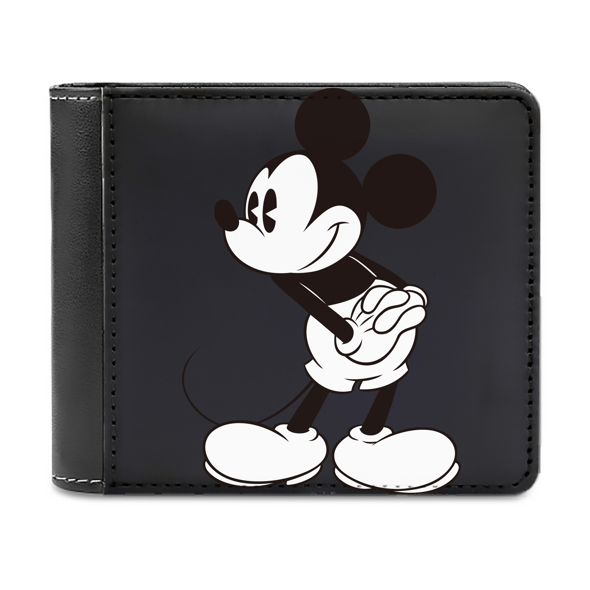 （画像用） ミッキーマウス Mickey Mouse 二つ折り革財布