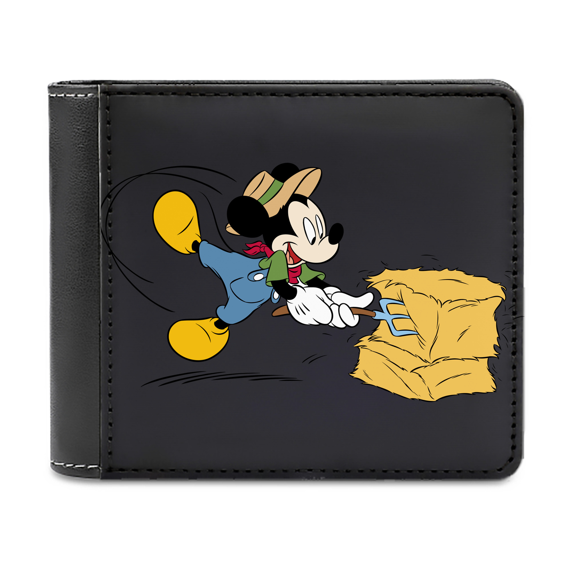 （画像用） ミッキーマウス Mickey Mouse 二つ折り革財布