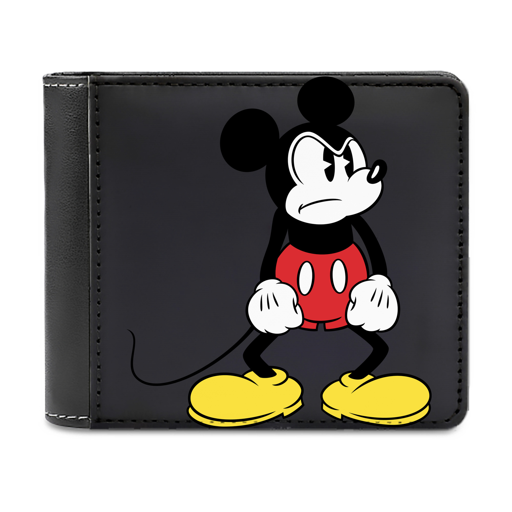 （画像用） ミッキーマウス Mickey Mouse 二つ折り革財布