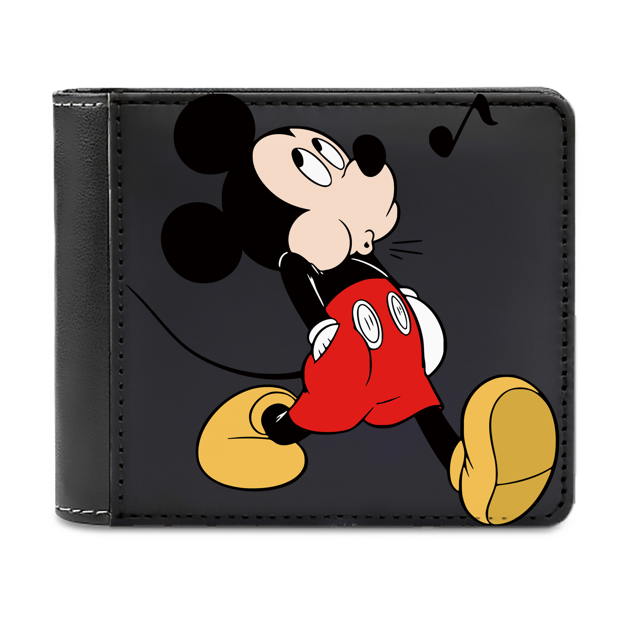 （画像用） ミッキーマウス Mickey Mouse 二つ折り革財布