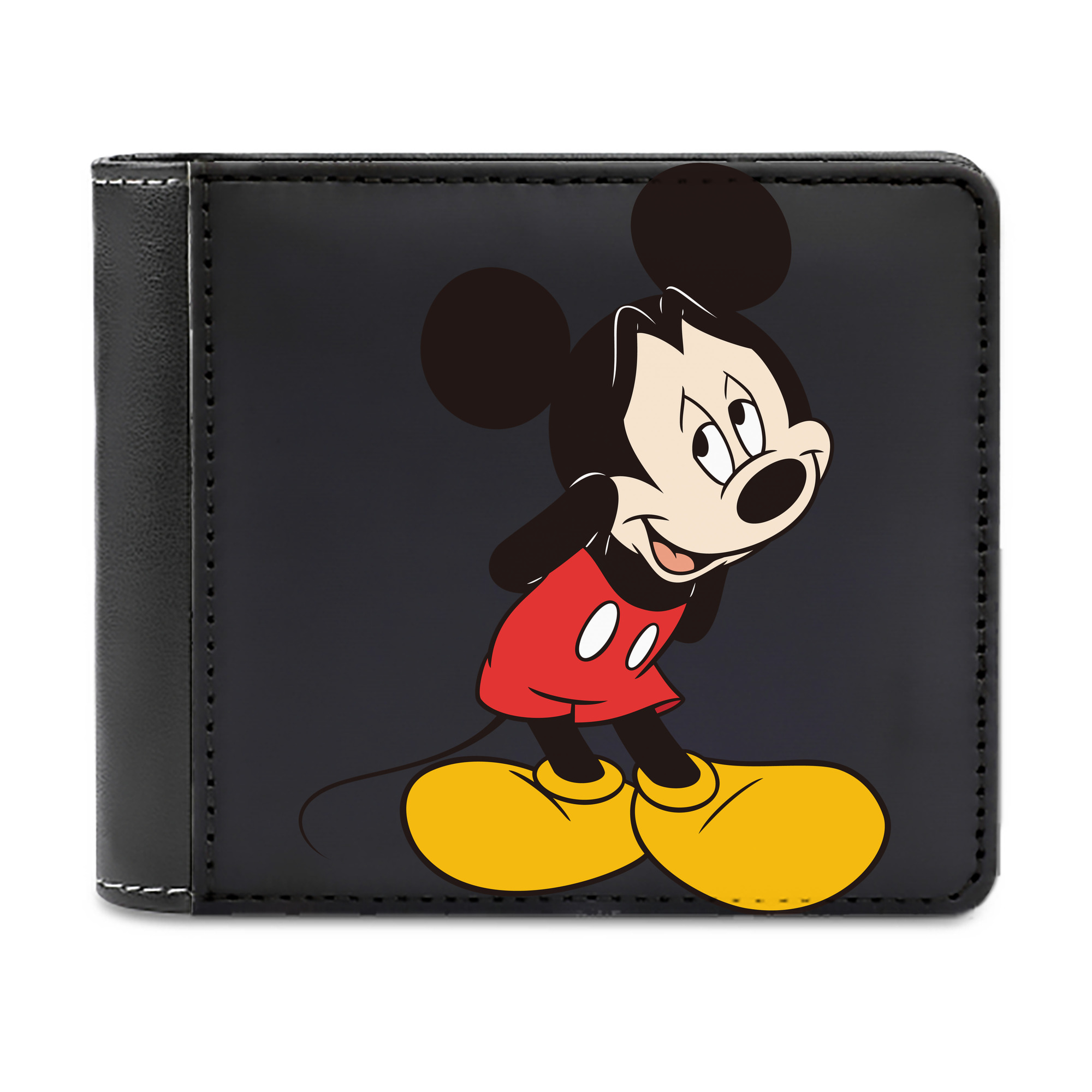（画像用） ミッキーマウス Mickey Mouse 二つ折り革財布