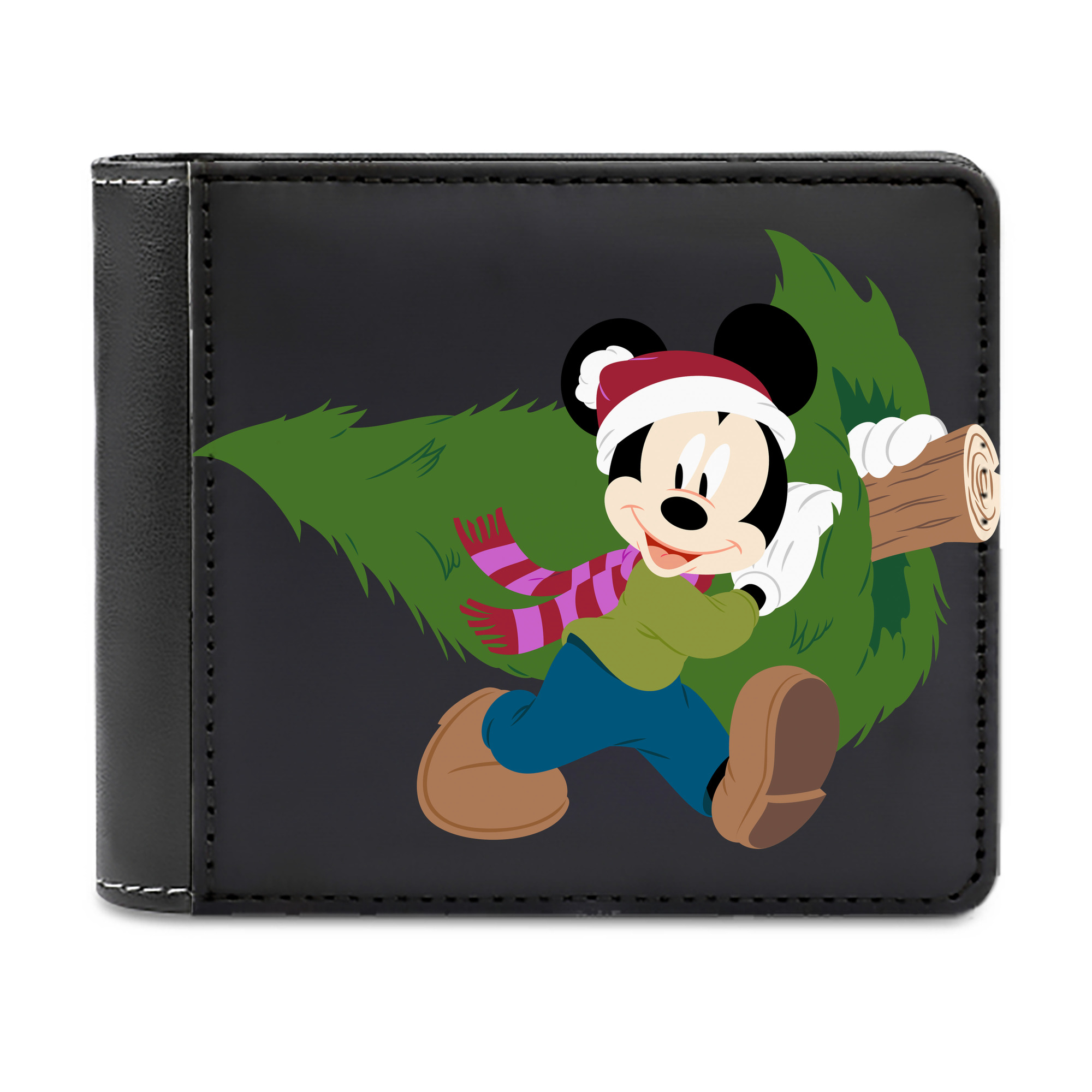 （画像用） ミッキーマウス Mickey Mouse 二つ折り革財布