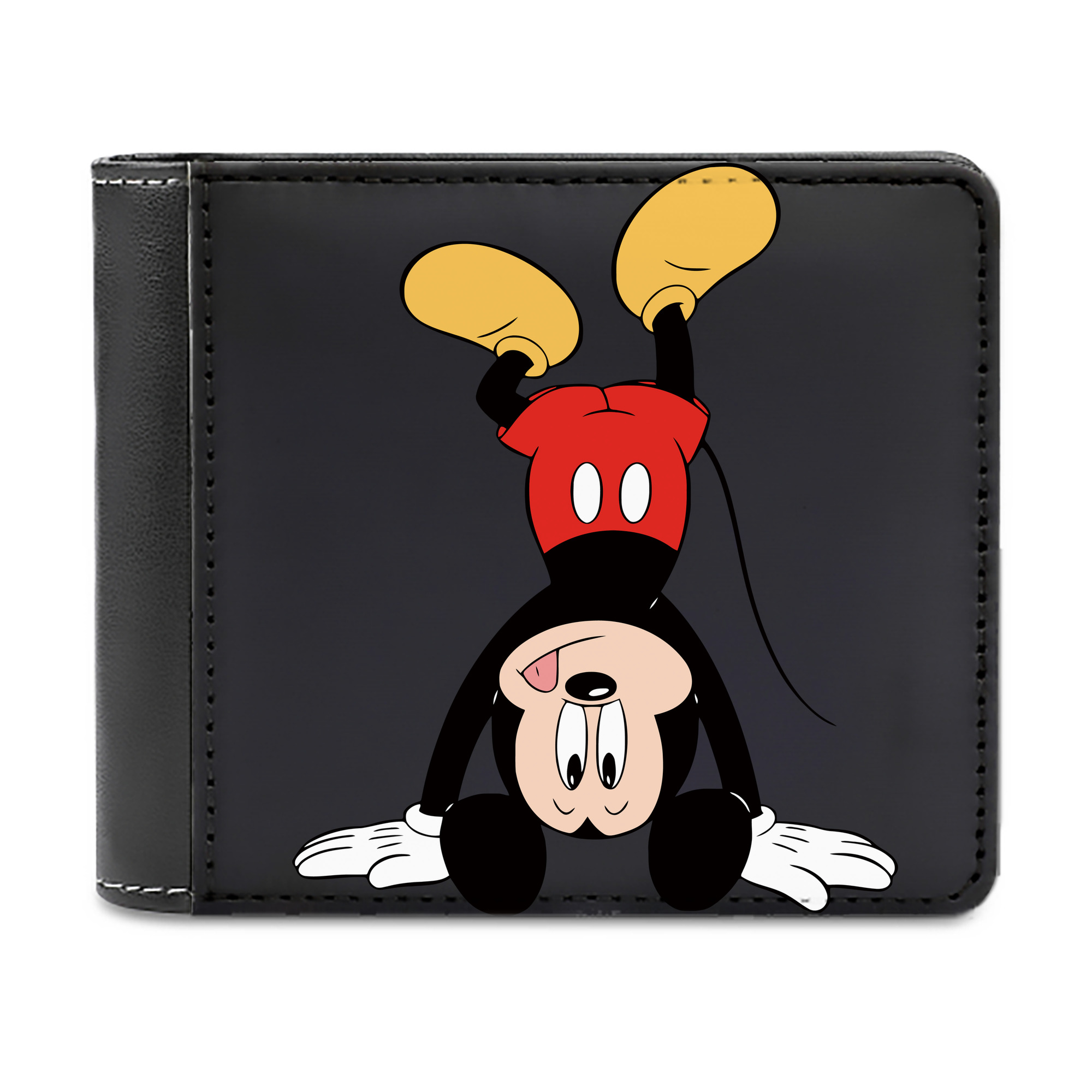 （画像用） ミッキーマウス Mickey Mouse 二つ折り革財布