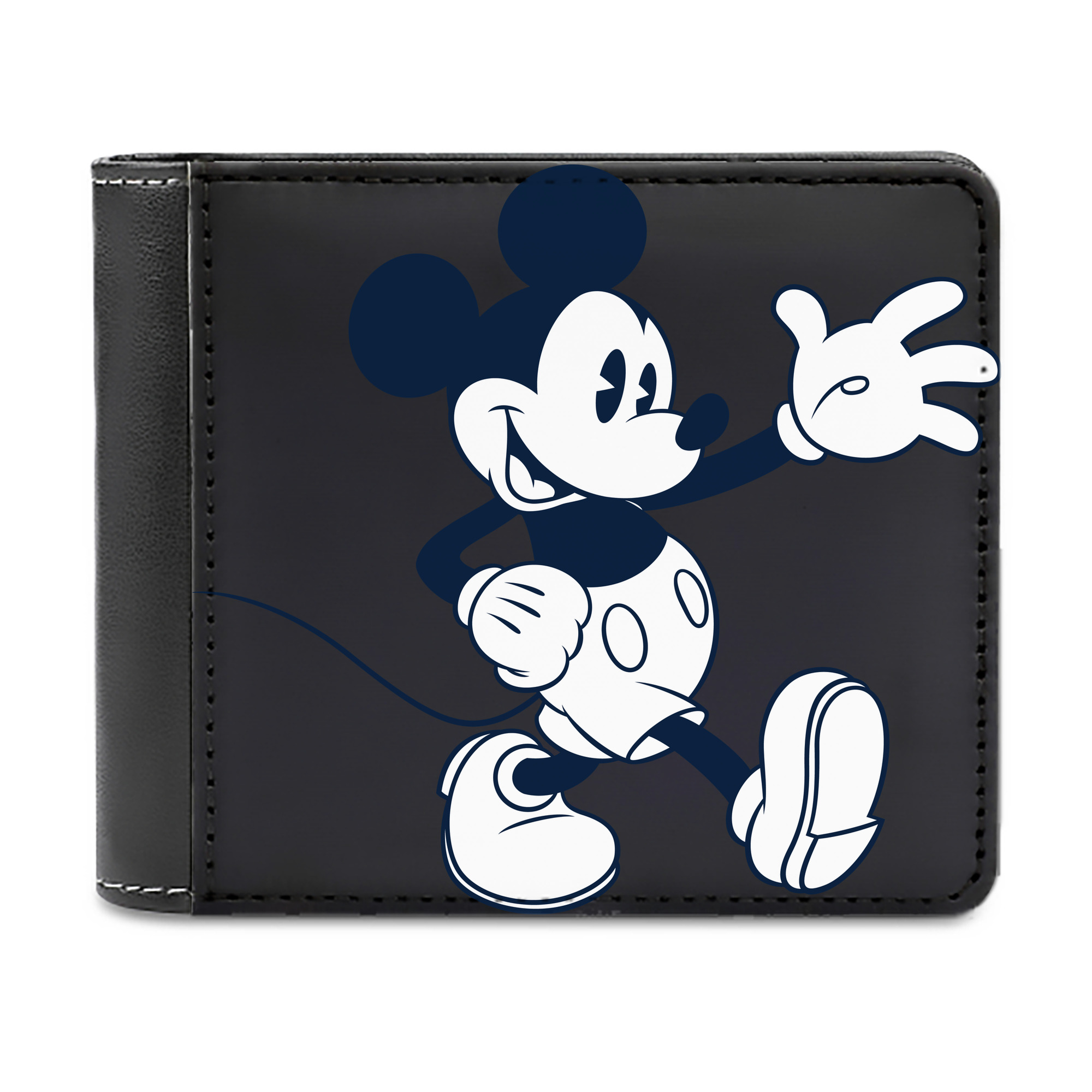 （画像用） ミッキーマウス Mickey Mouse 二つ折り革財布