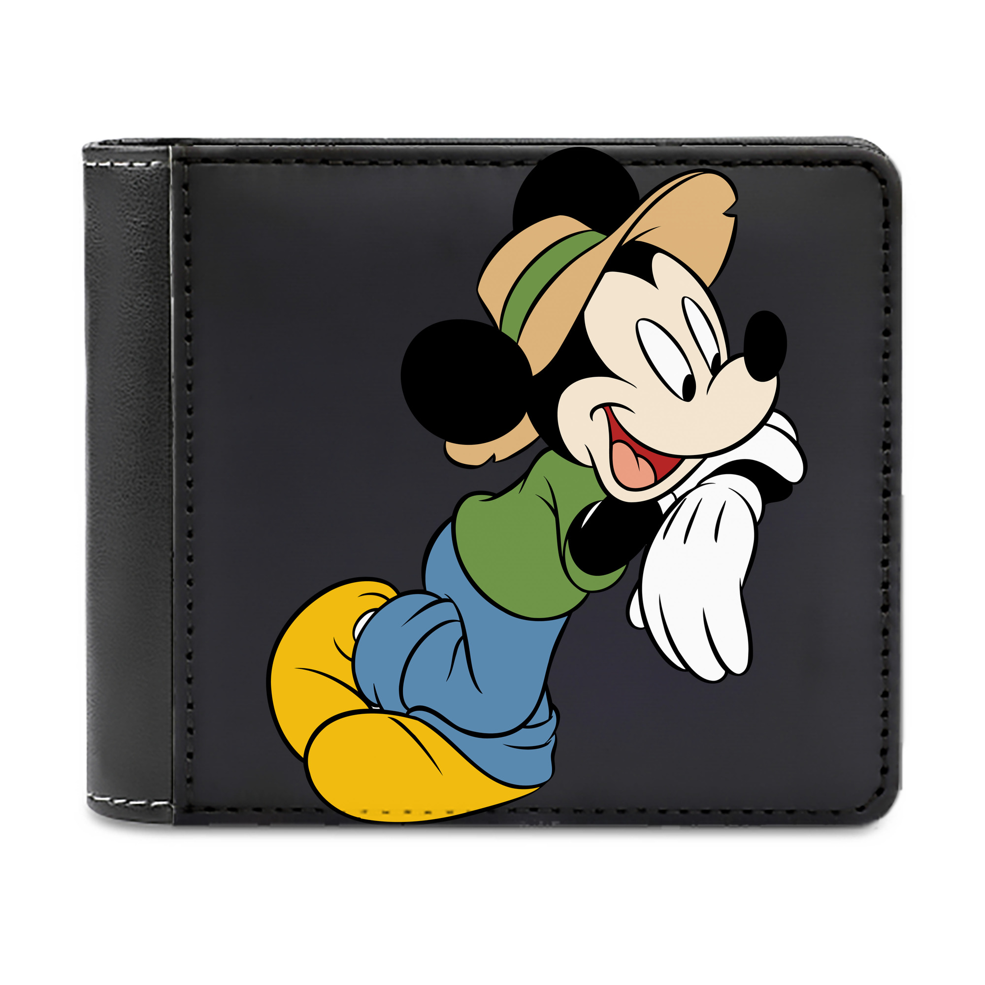 （画像用） ミッキーマウス Mickey Mouse 二つ折り革財布