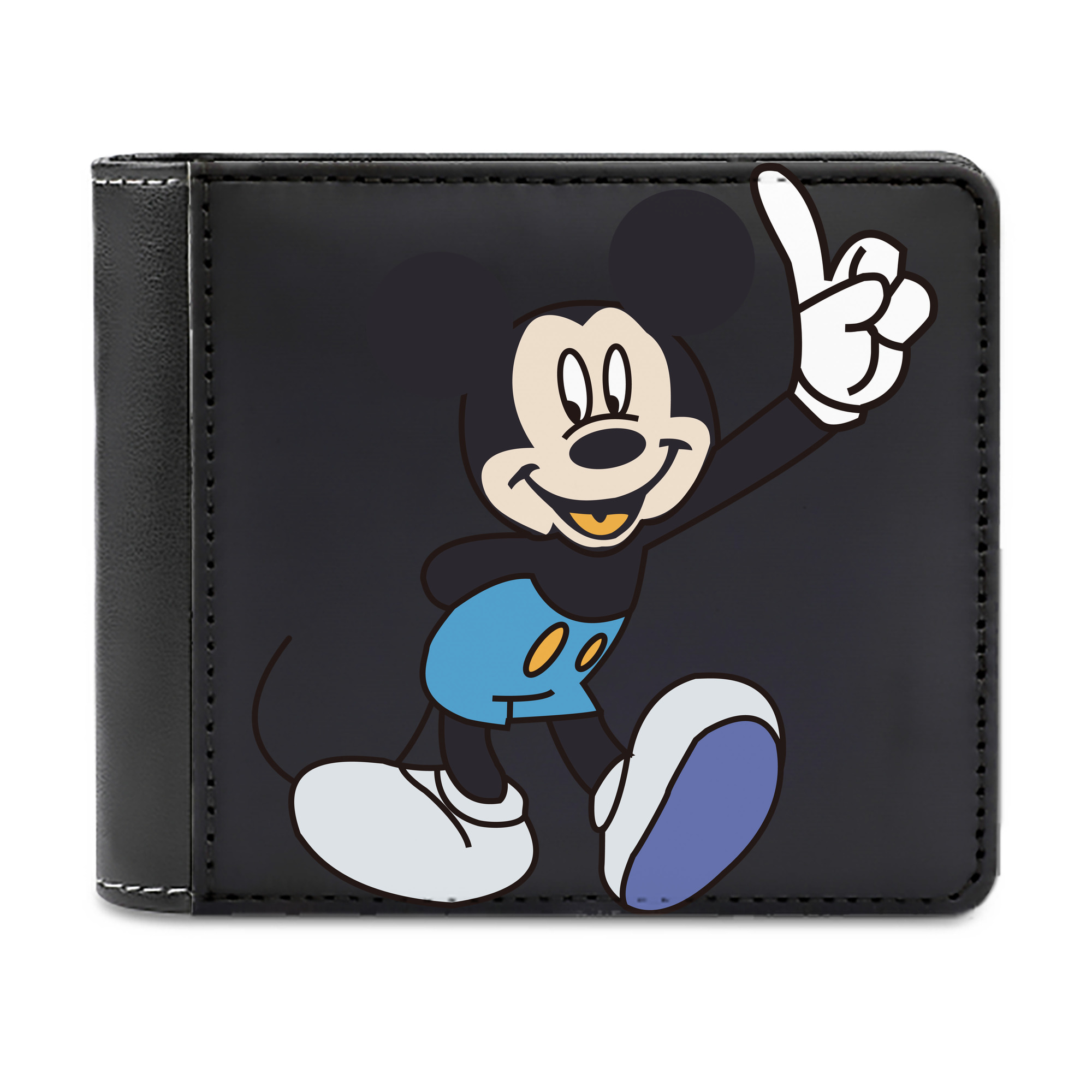 （画像用） ミッキーマウス Mickey Mouse 二つ折り革財布