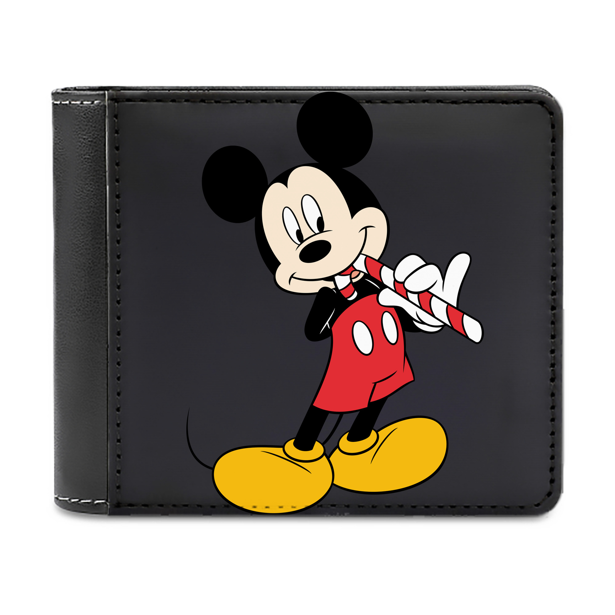 （画像用） ミッキーマウス Mickey Mouse 二つ折り革財布