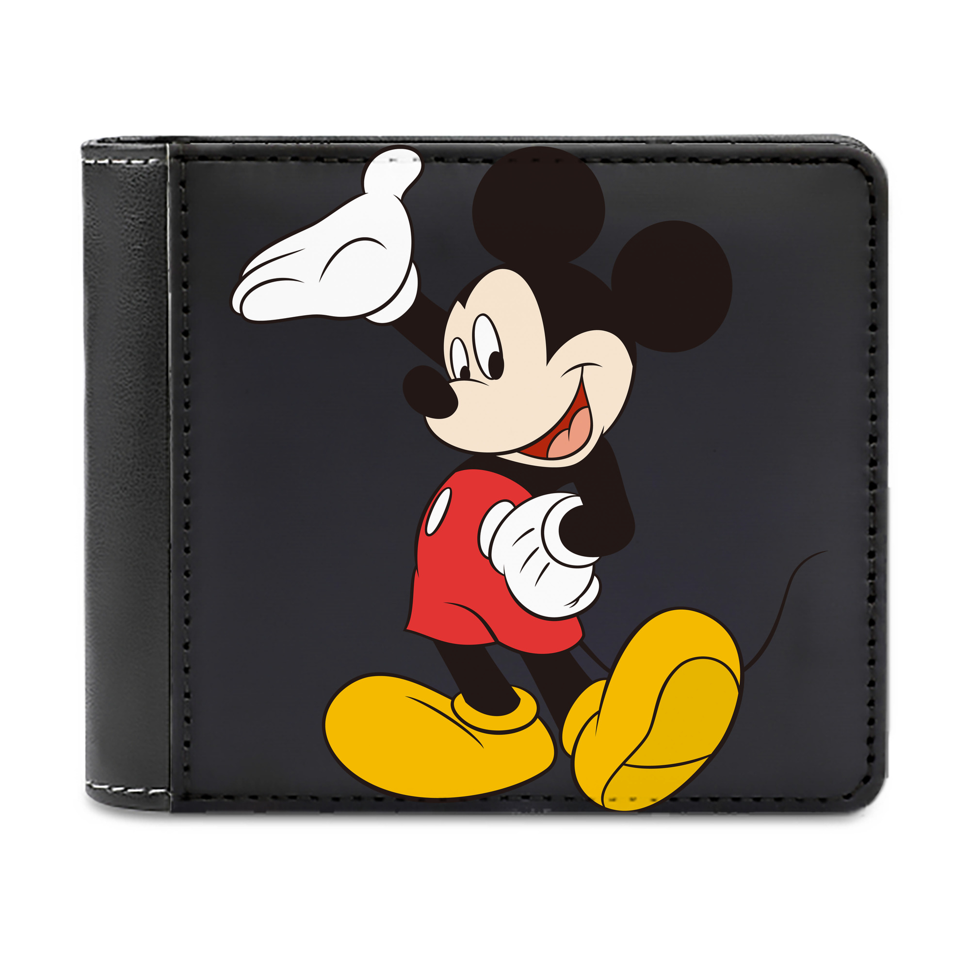 （画像用） ミッキーマウス Mickey Mouse 二つ折り革財布