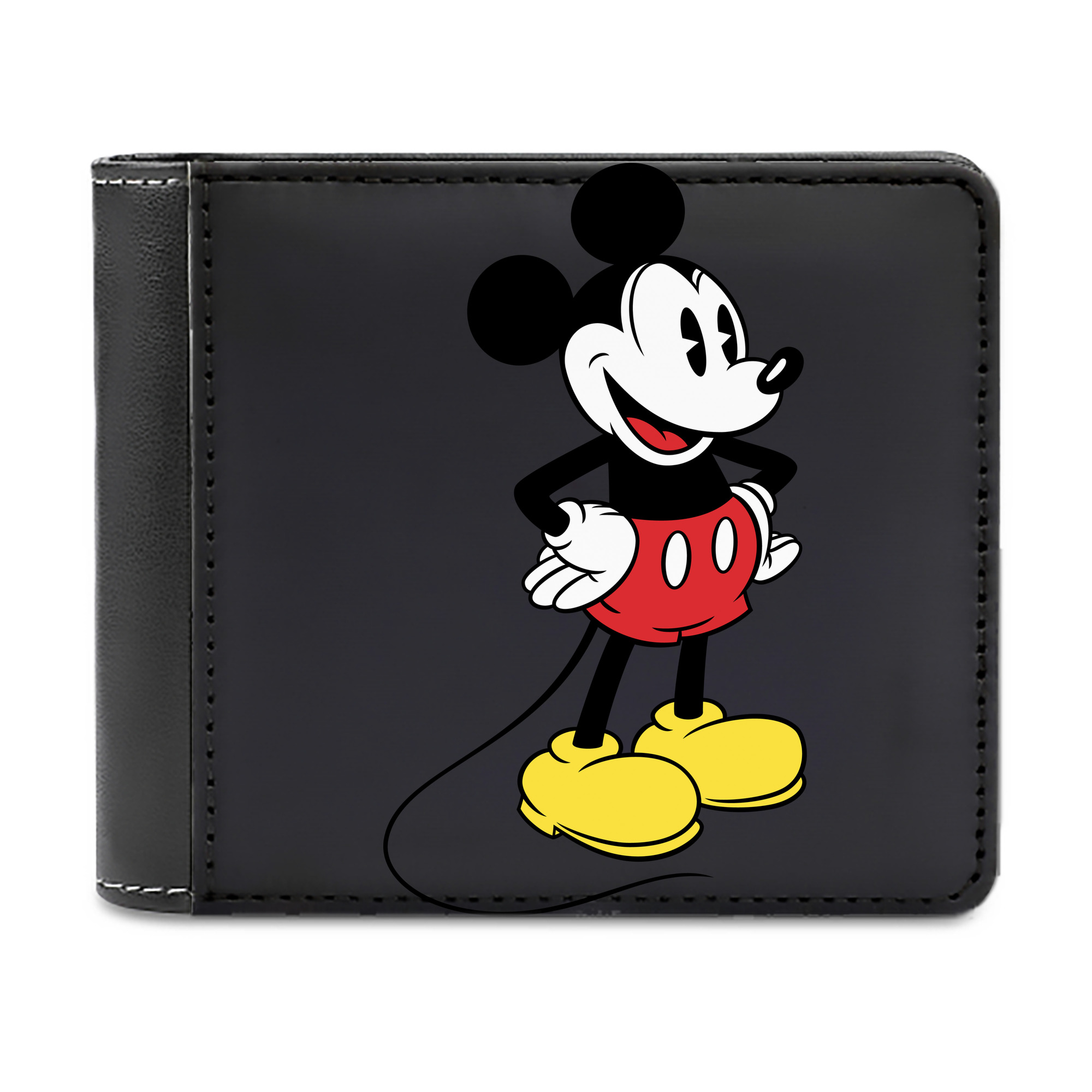 （画像用） ミッキーマウス Mickey Mouse 二つ折り革財布