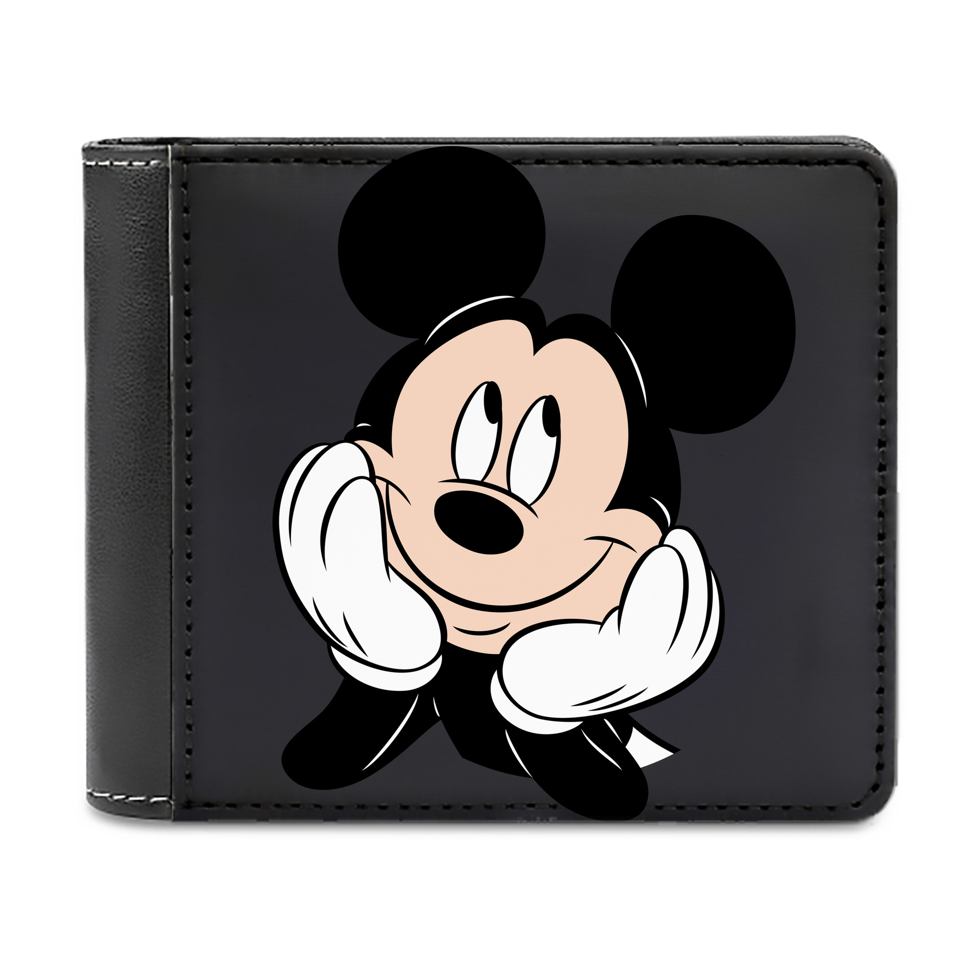 （画像用） ミッキーマウス Mickey Mouse 二つ折り革財布