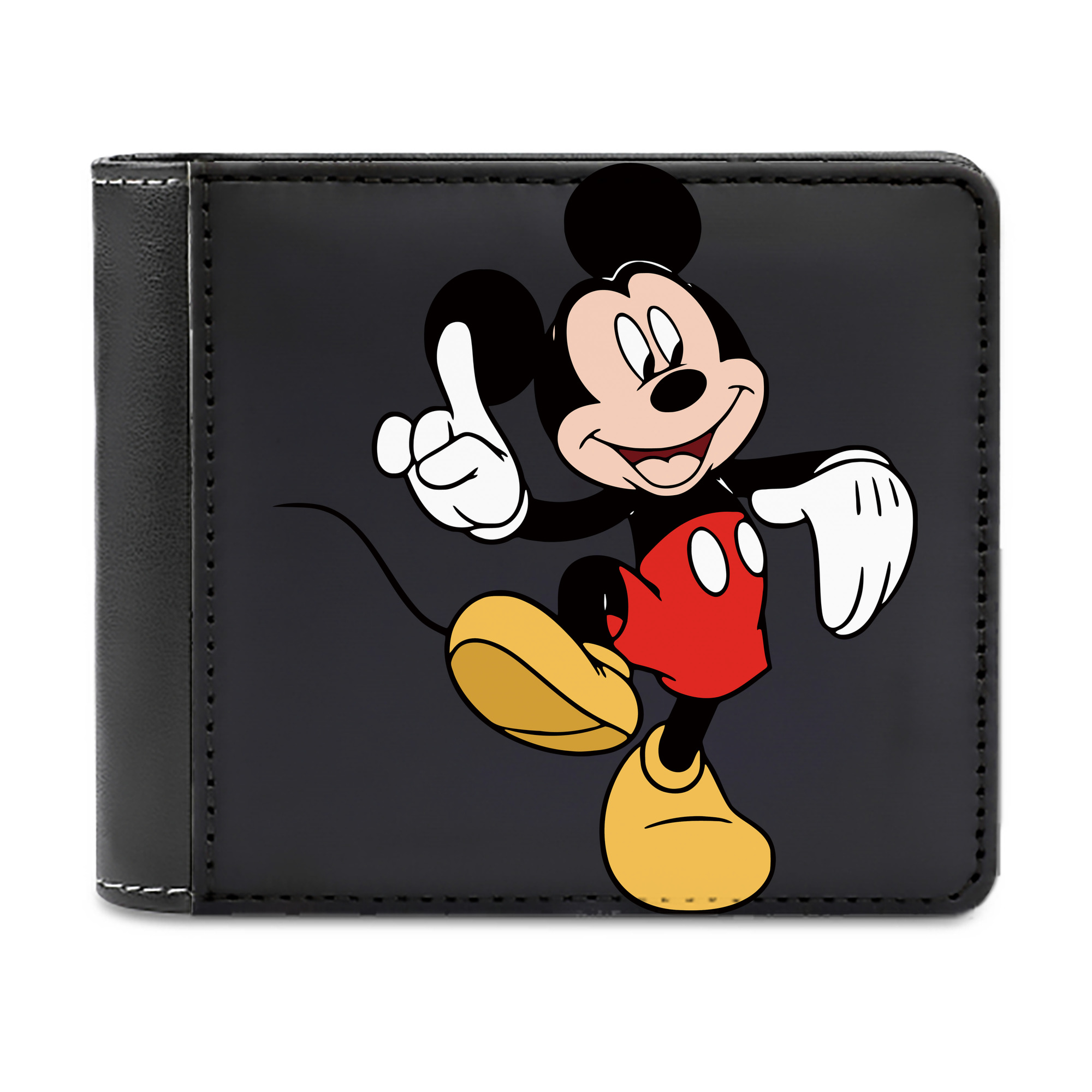 （画像用） ミッキーマウス Mickey Mouse 二つ折り革財布