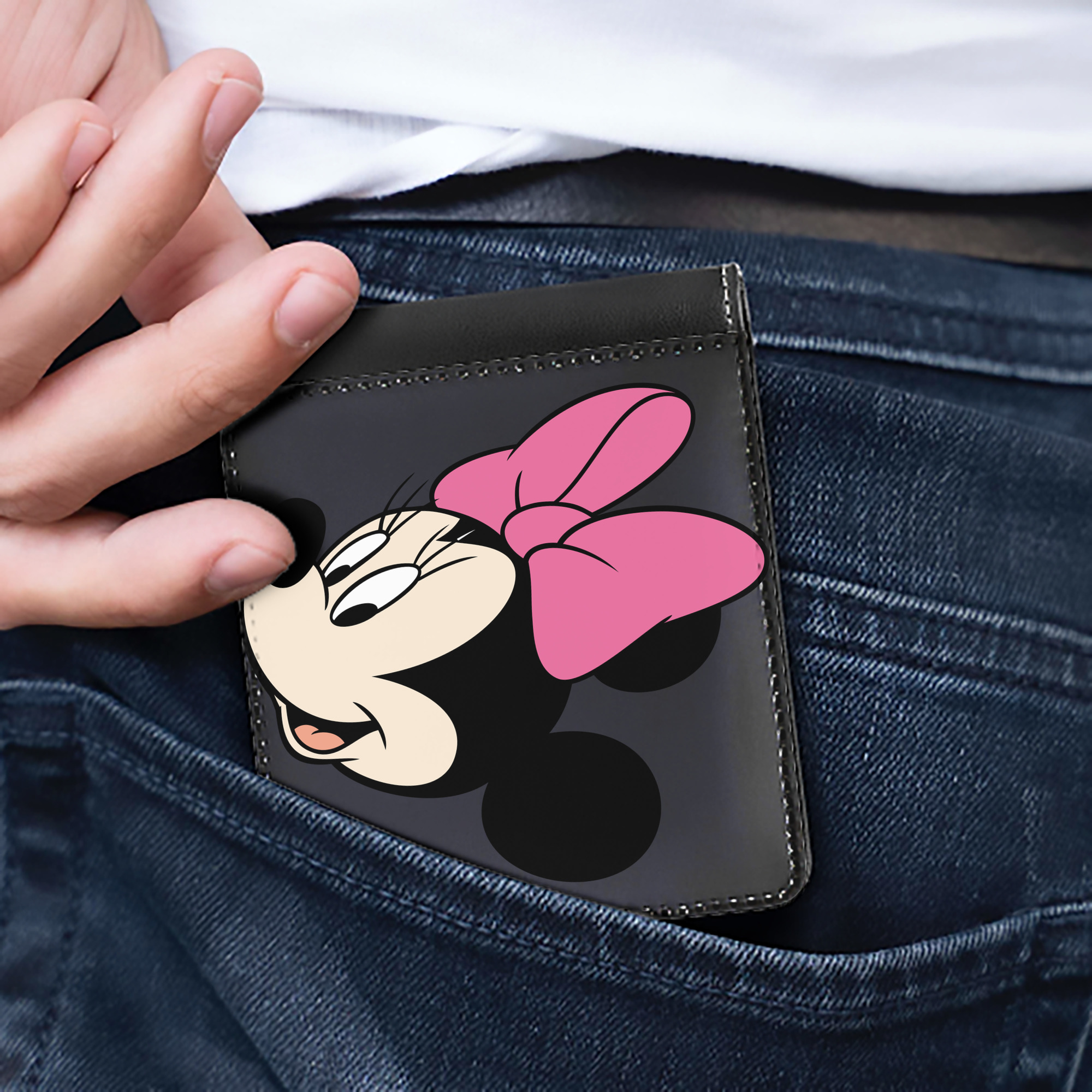 （画像用） ミッキーマウス Mickey Mouse 二つ折り革財布