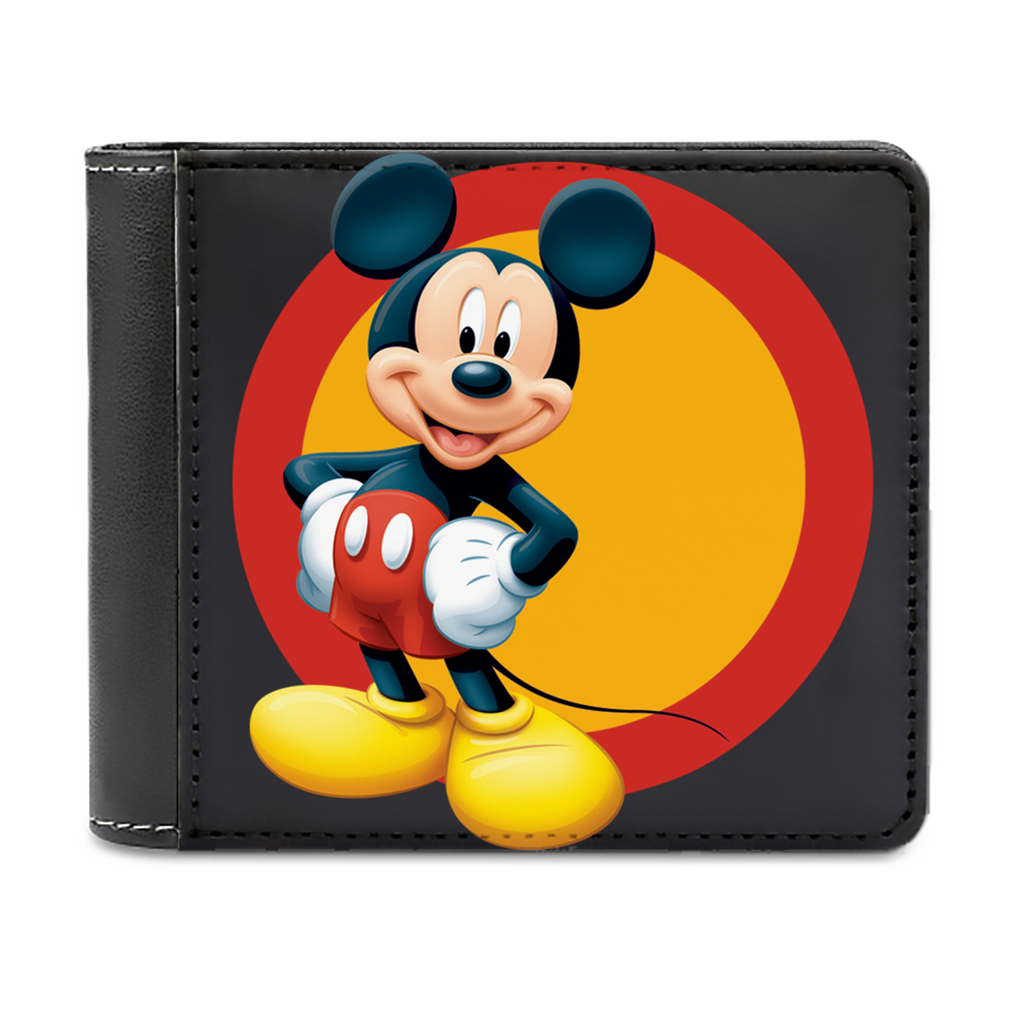 （画像用） ミッキーマウス Mickey Mouse 二つ折り革財布