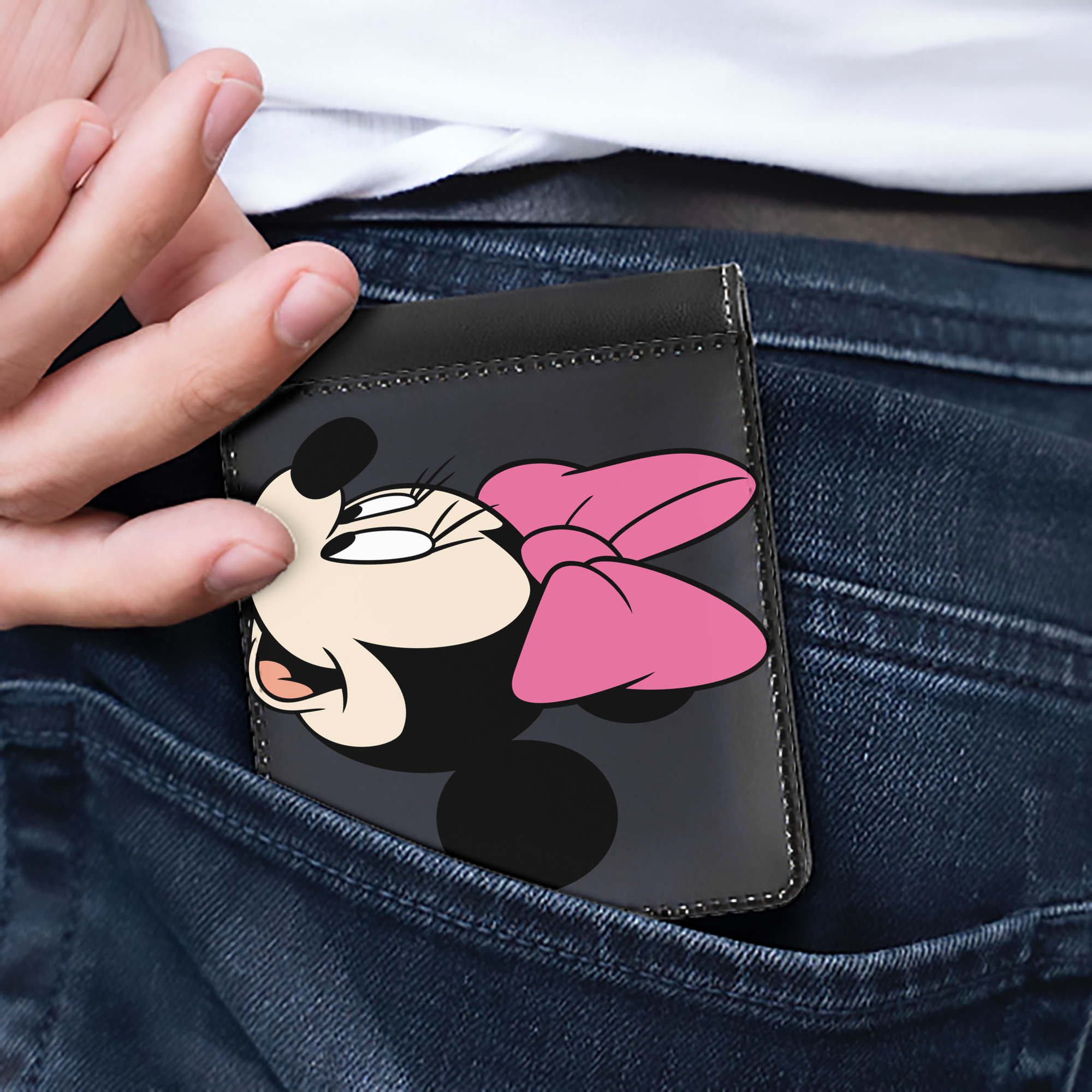 （画像用） ミッキーマウス Mickey Mouse 二つ折り革財布