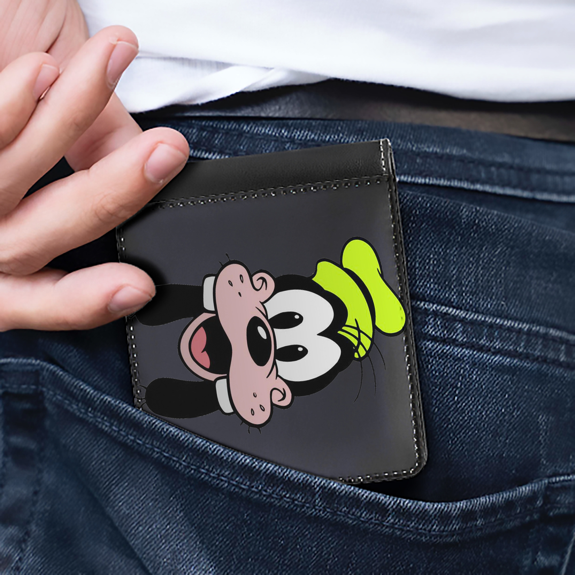 （画像用） ミッキーマウス Mickey Mouse 二つ折り革財布