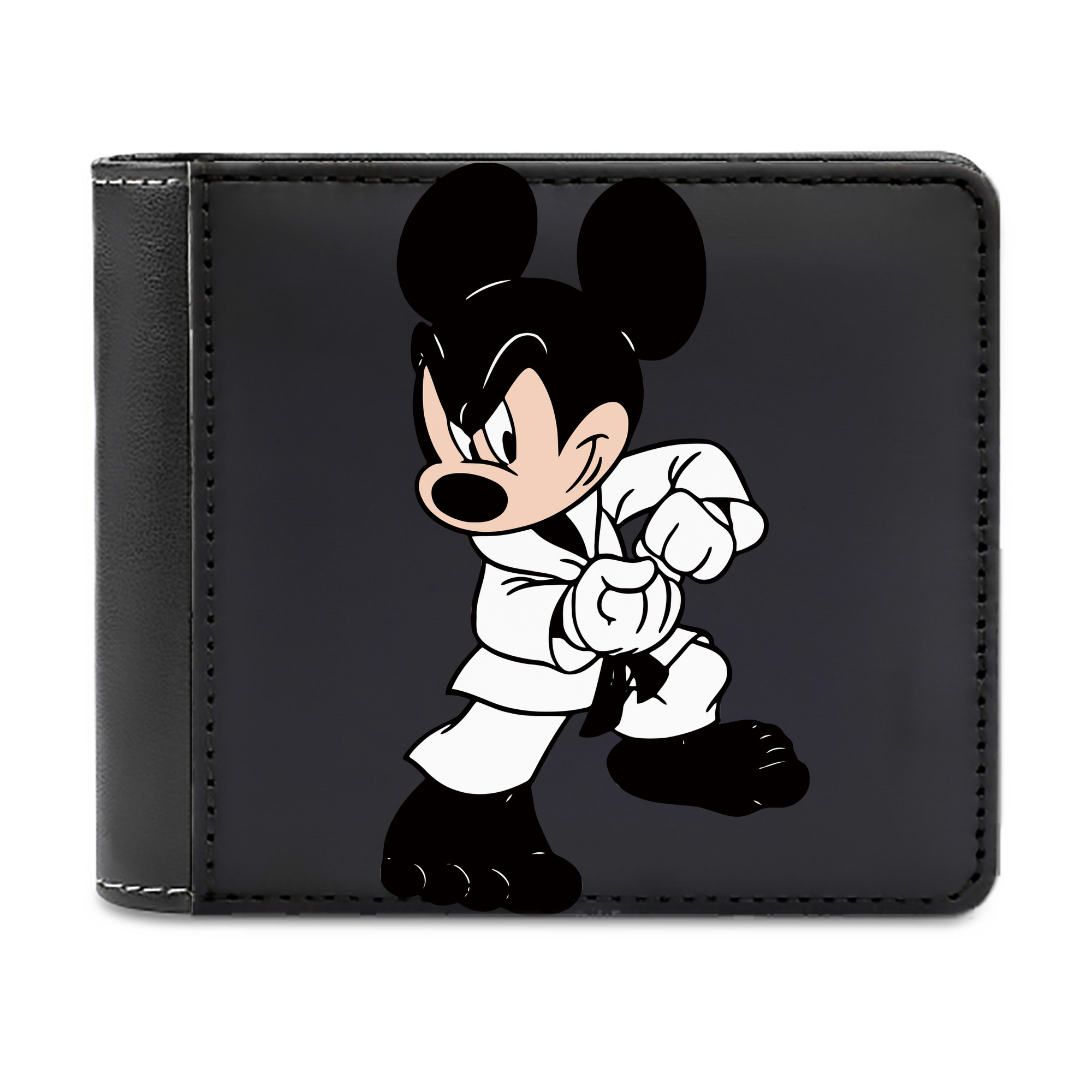 （画像用） ミッキーマウス Mickey Mouse 二つ折り革財布