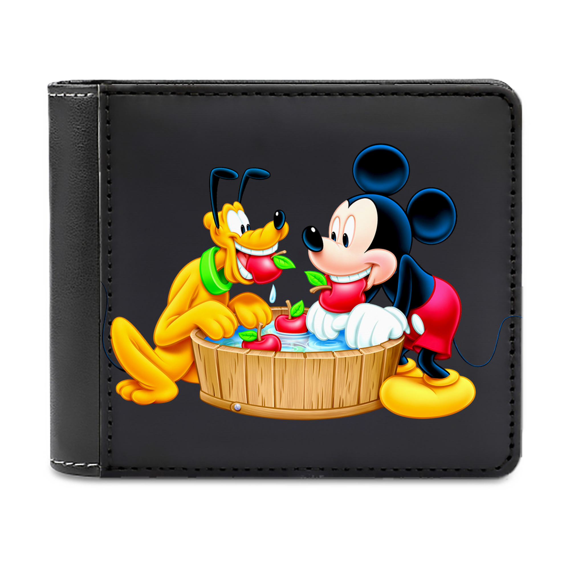 （画像用） ミッキーマウス Mickey Mouse 二つ折り革財布