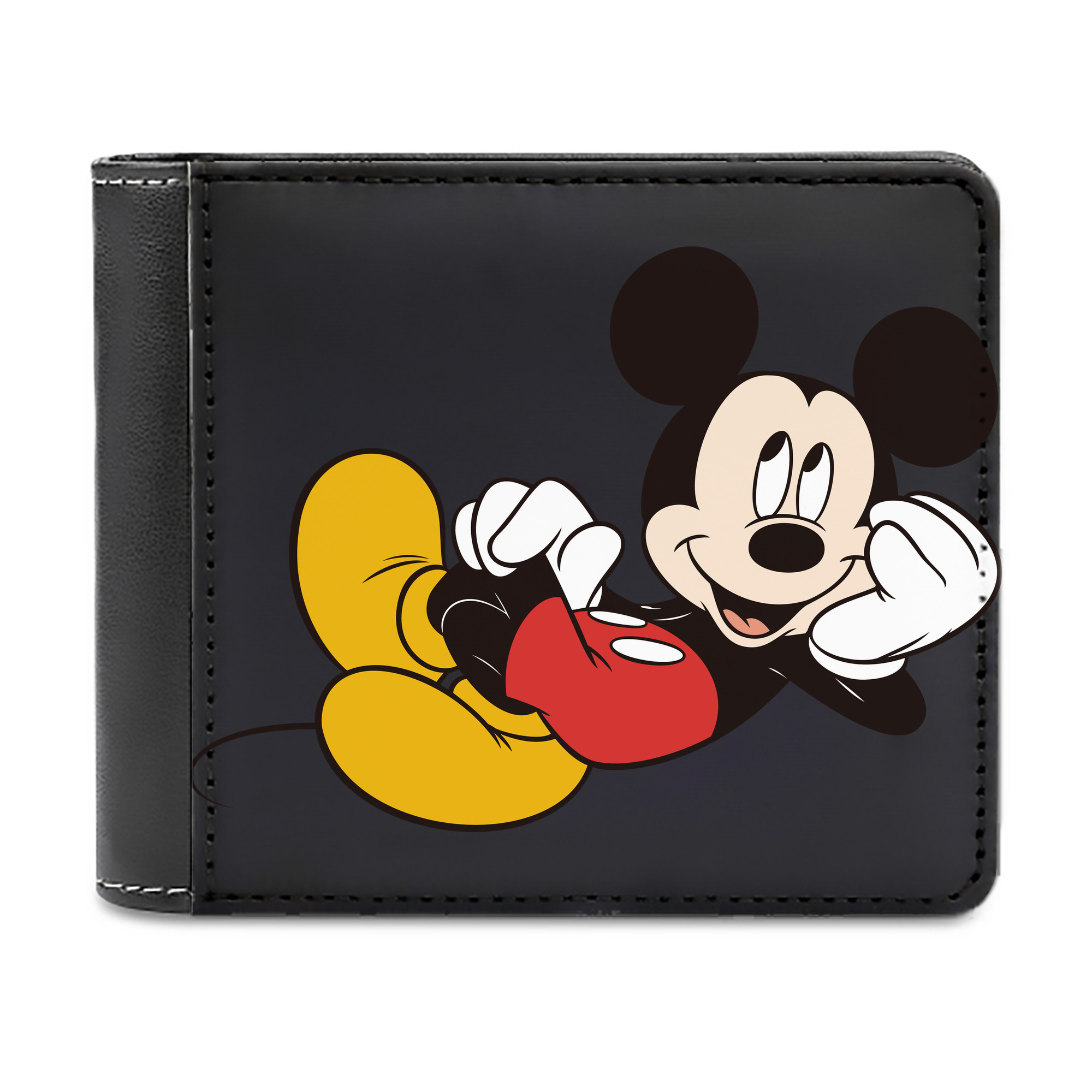 （画像用） ミッキーマウス Mickey Mouse 二つ折り革財布