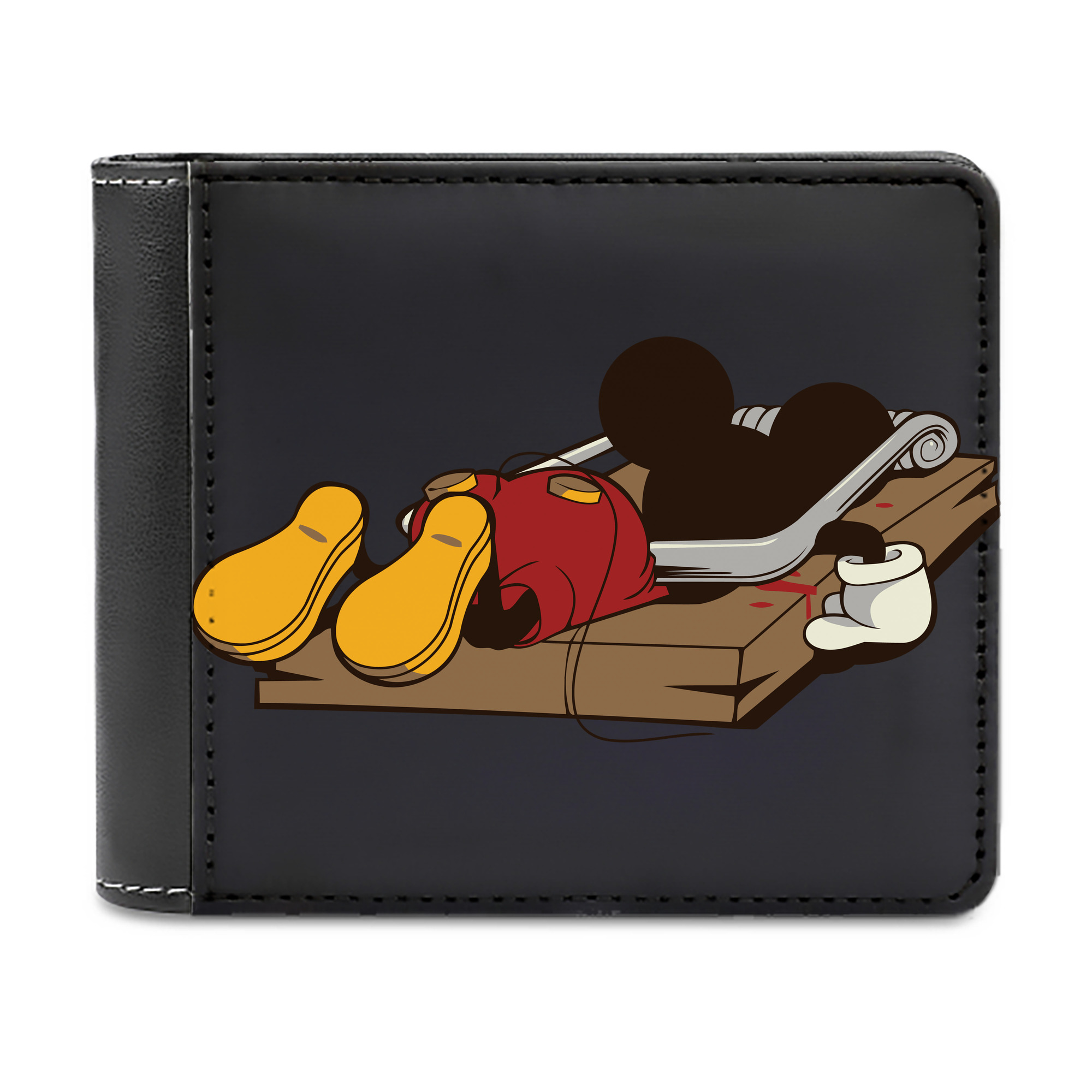 （画像用） ミッキーマウス Mickey Mouse 二つ折り革財布