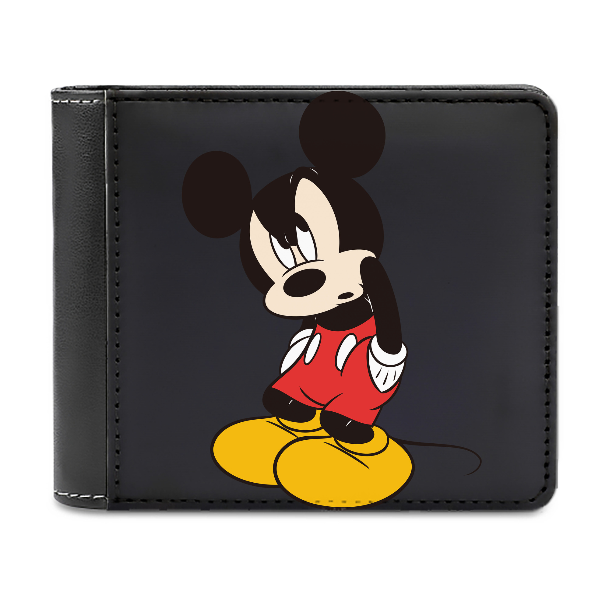 （画像用） ミッキーマウス Mickey Mouse 二つ折り革財布