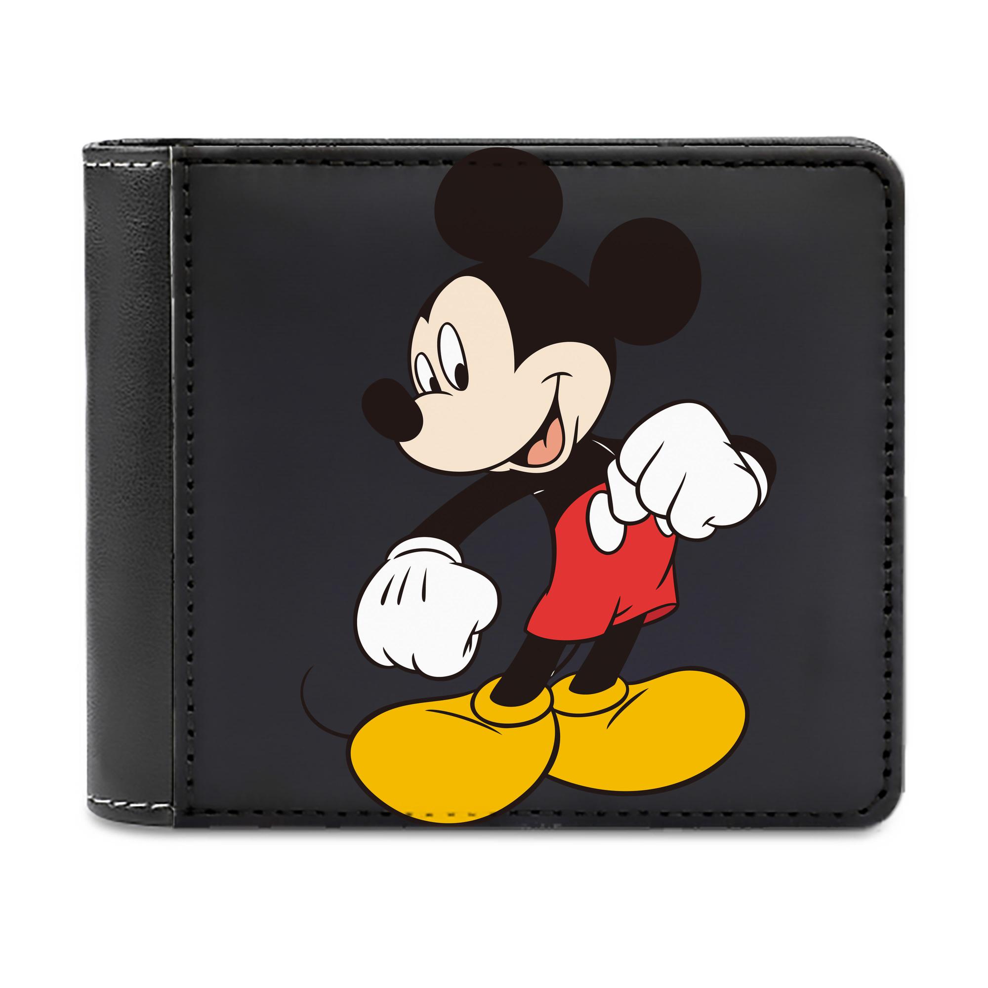 （画像用） ミッキーマウス Mickey Mouse 二つ折り革財布