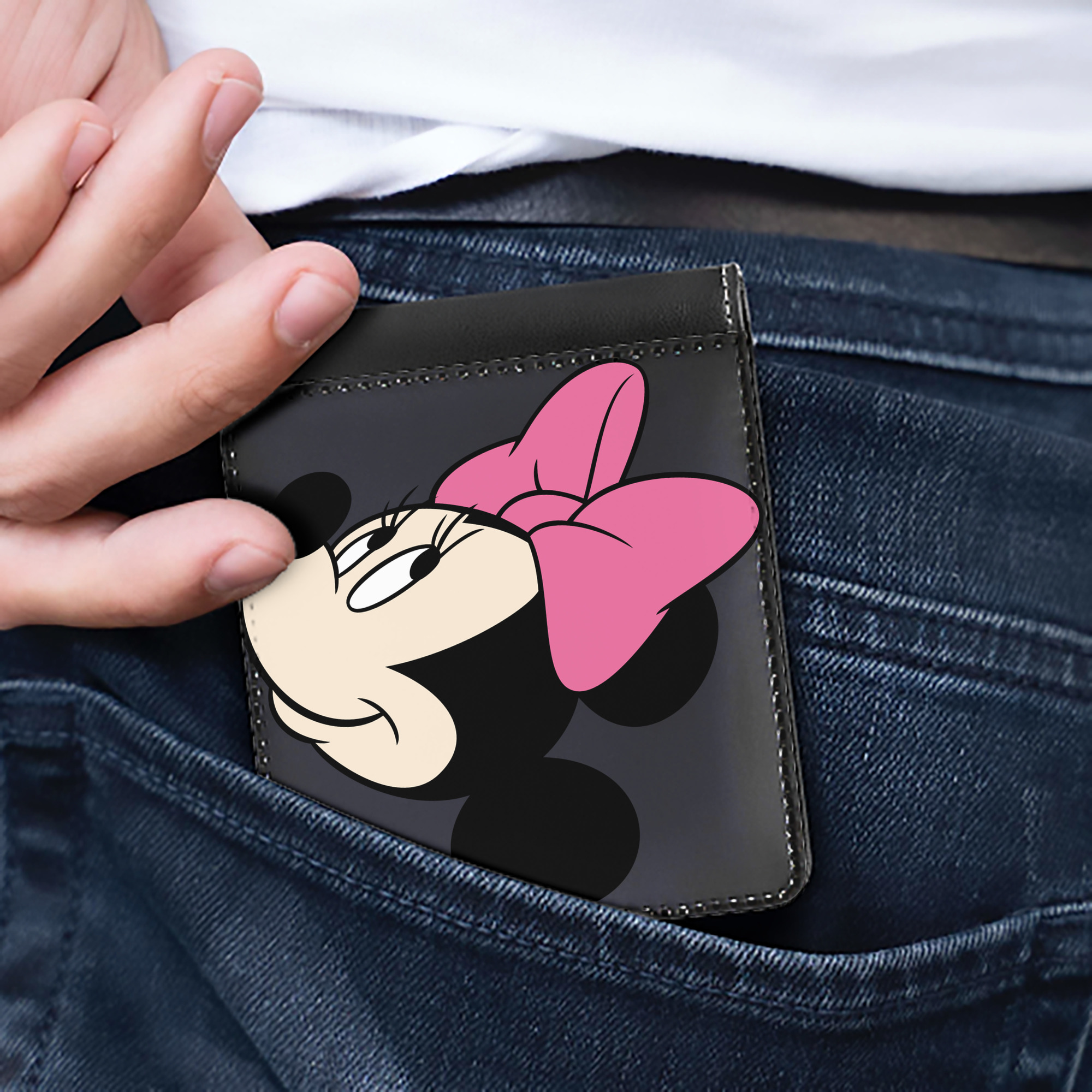 （画像用） ミッキーマウス Mickey Mouse 二つ折り革財布