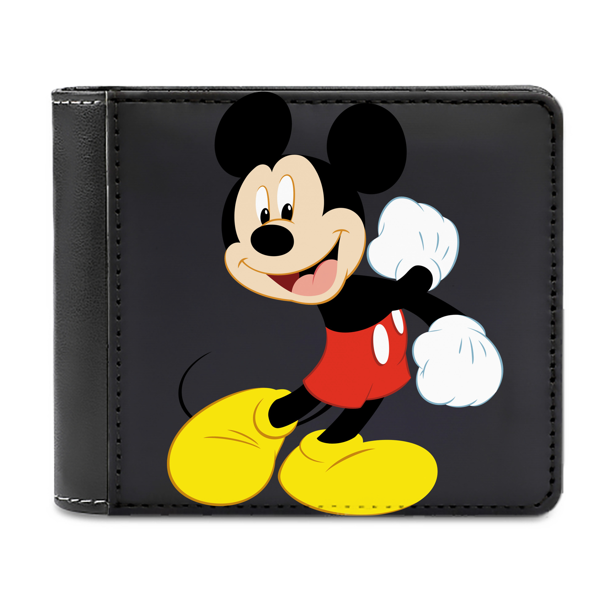 （画像用） ミッキーマウス Mickey Mouse 二つ折り革財布